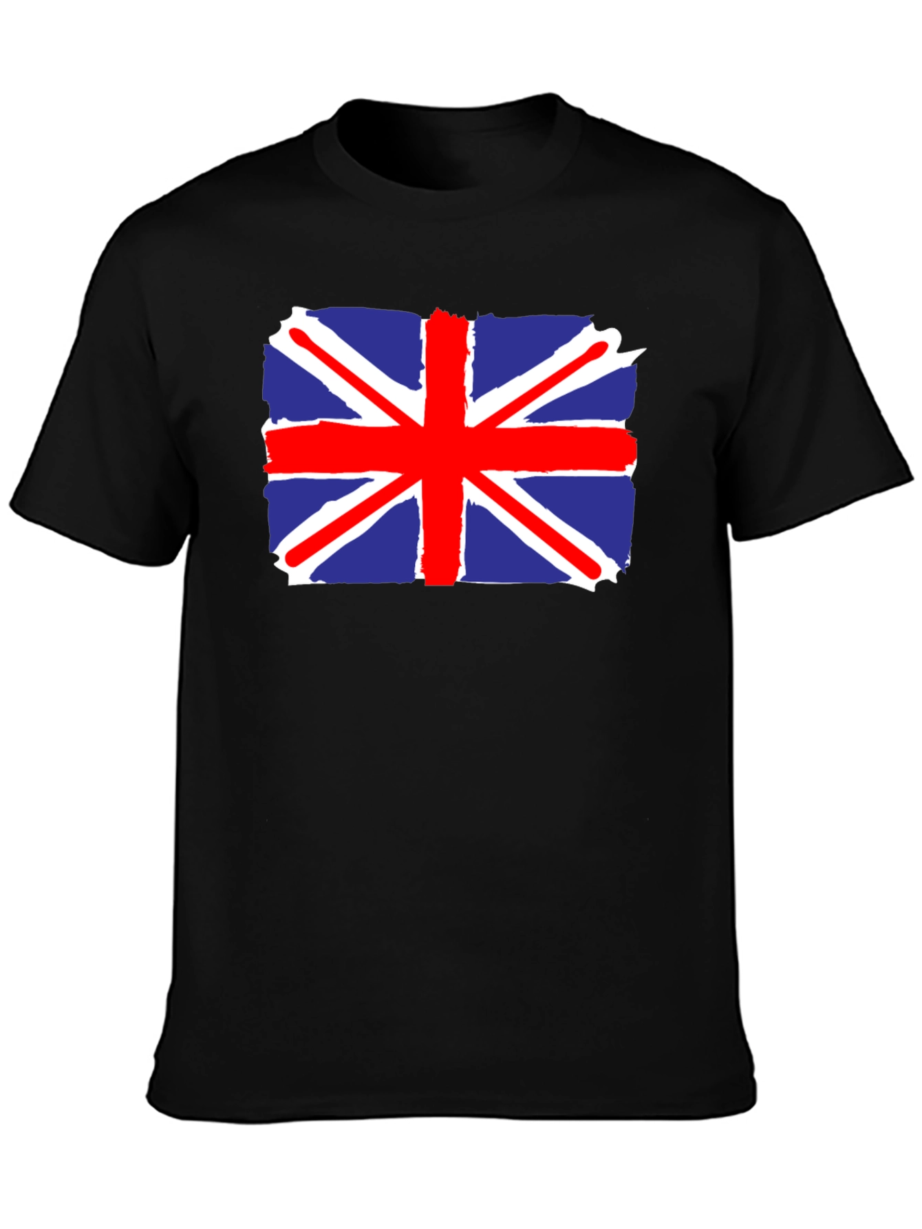Union Jack Flag T-Shirt - Mens Black Tee
