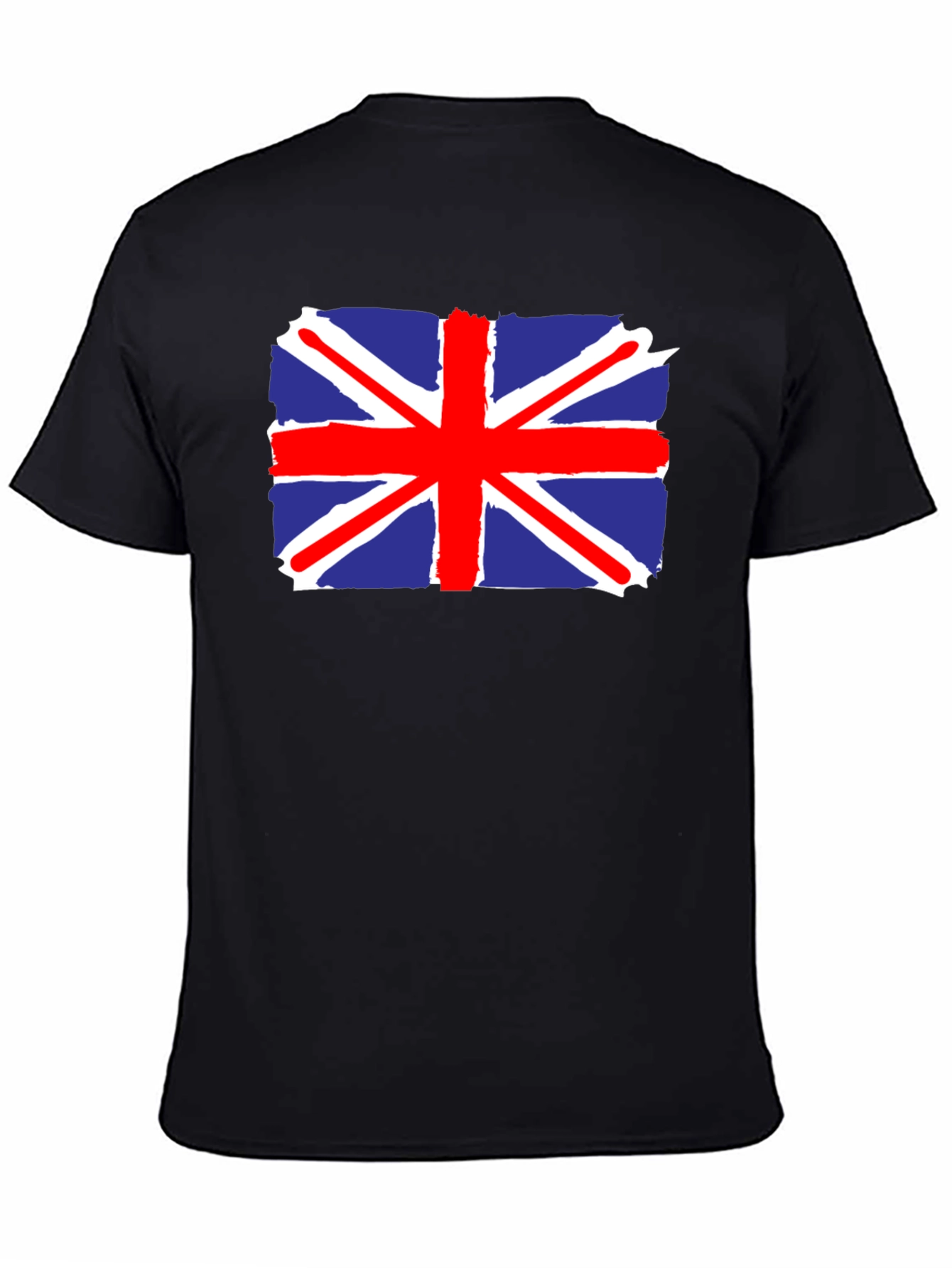 Union Jack Flag T-Shirt - Mens Black Tee