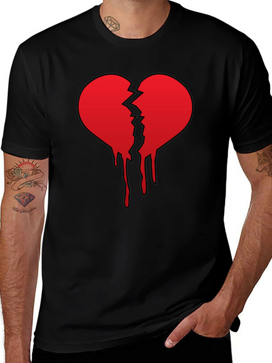 Broken Heart Graphic Tee - Black