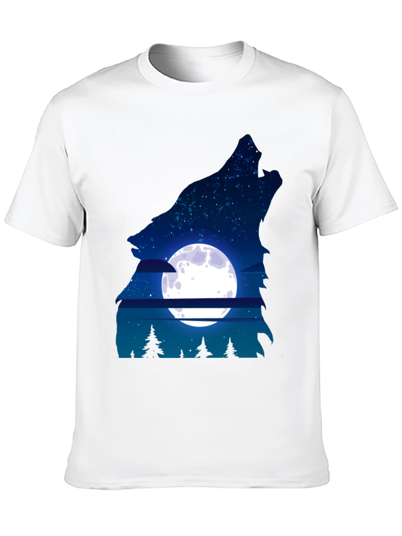 Wolf Moon Graphic Tee - Mens Black T-Shirt