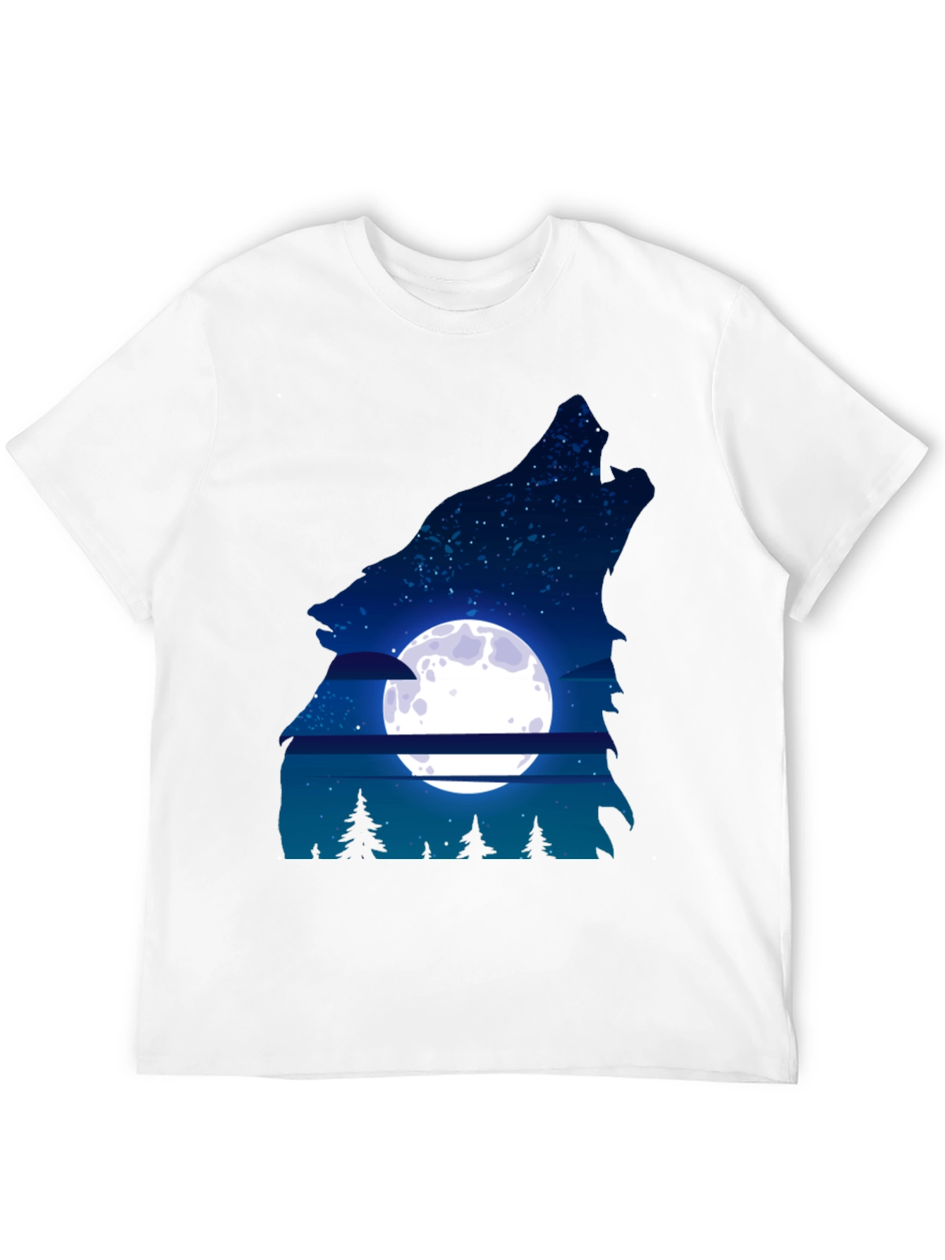 Wolf Moon Graphic Tee - Mens Black T-Shirt