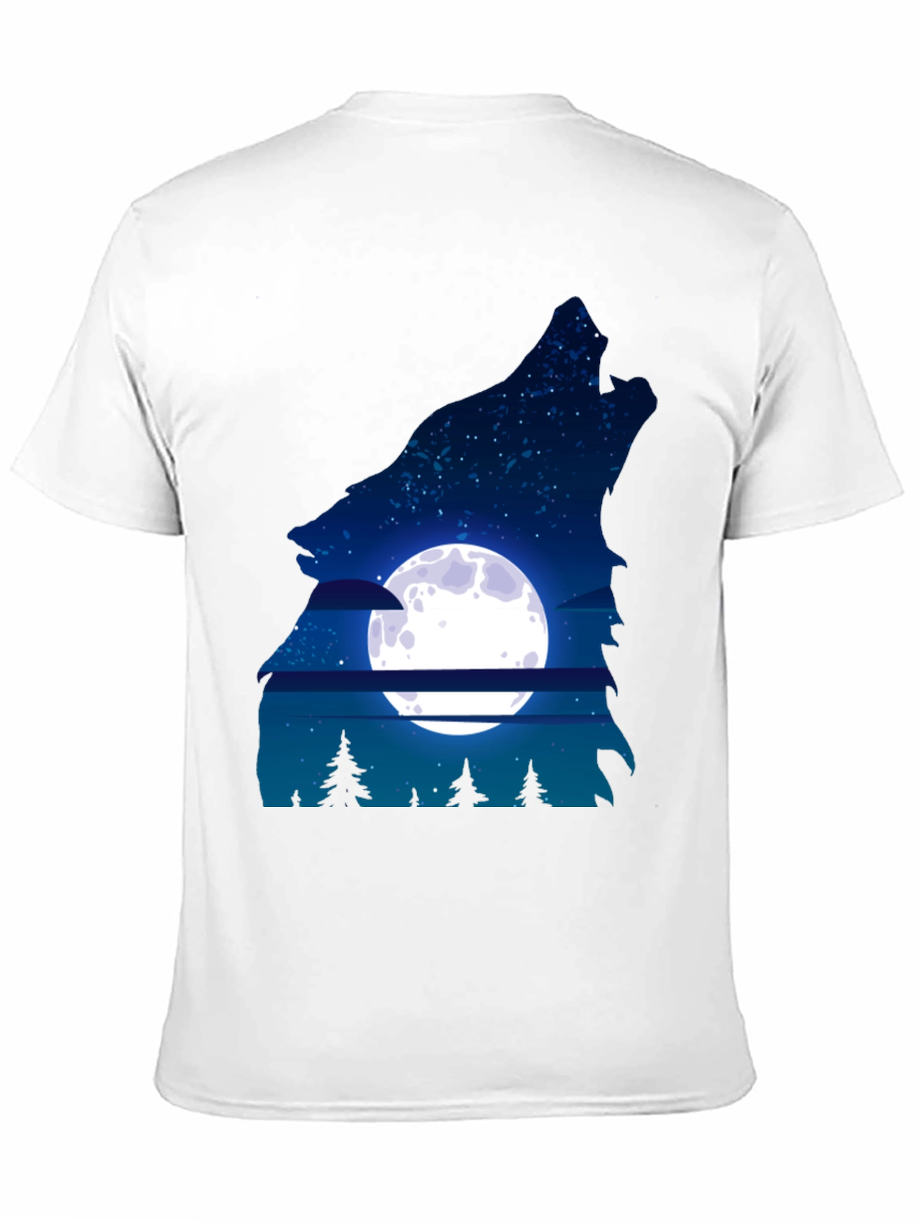 Wolf Moon Graphic Tee - Mens Black T-Shirt