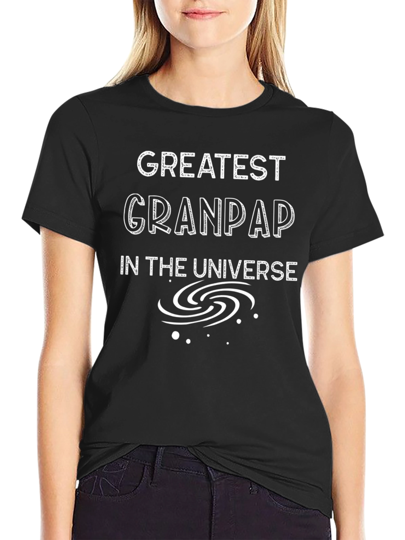 Greatest Grandpap in the Universe Black T-Shirt