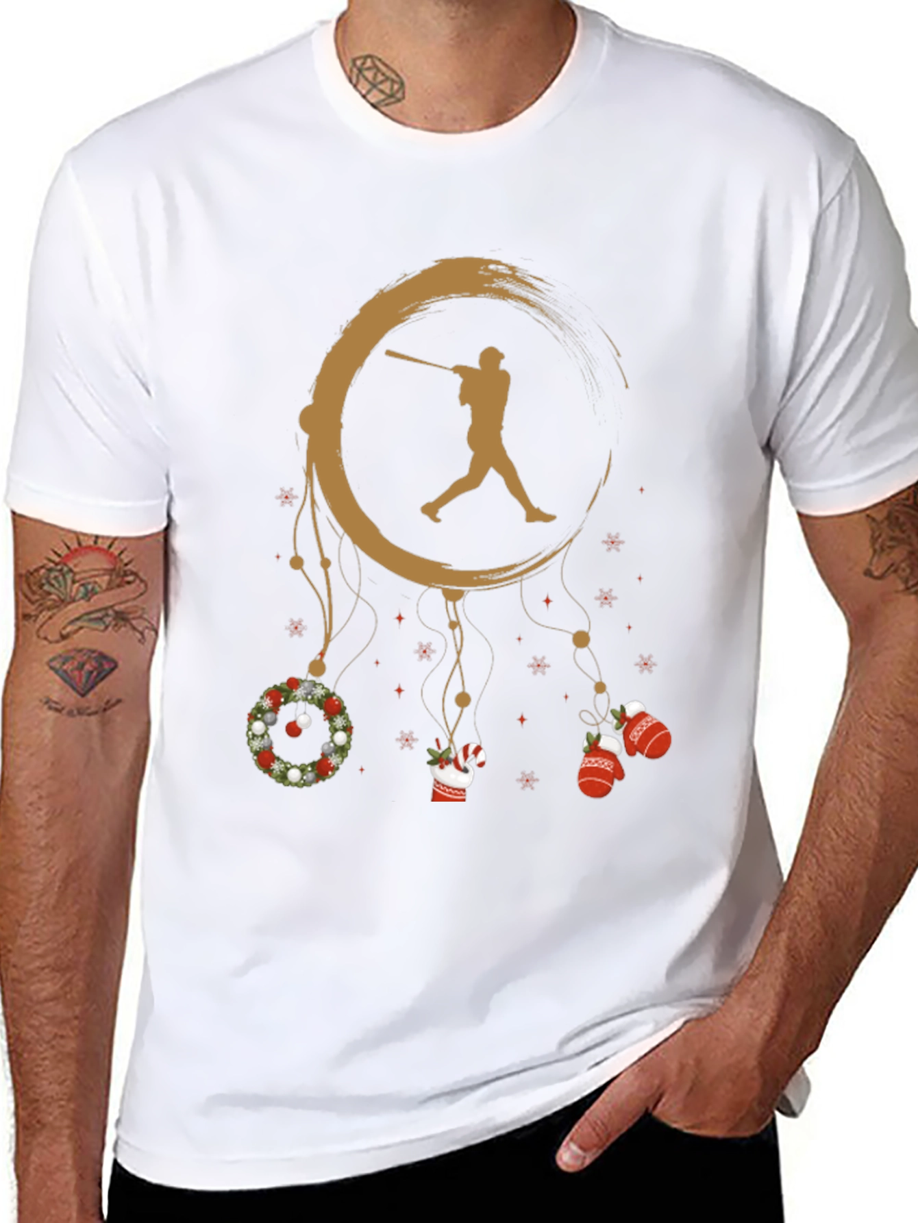 Baseball Christmas Dreamcatcher T-Shirt