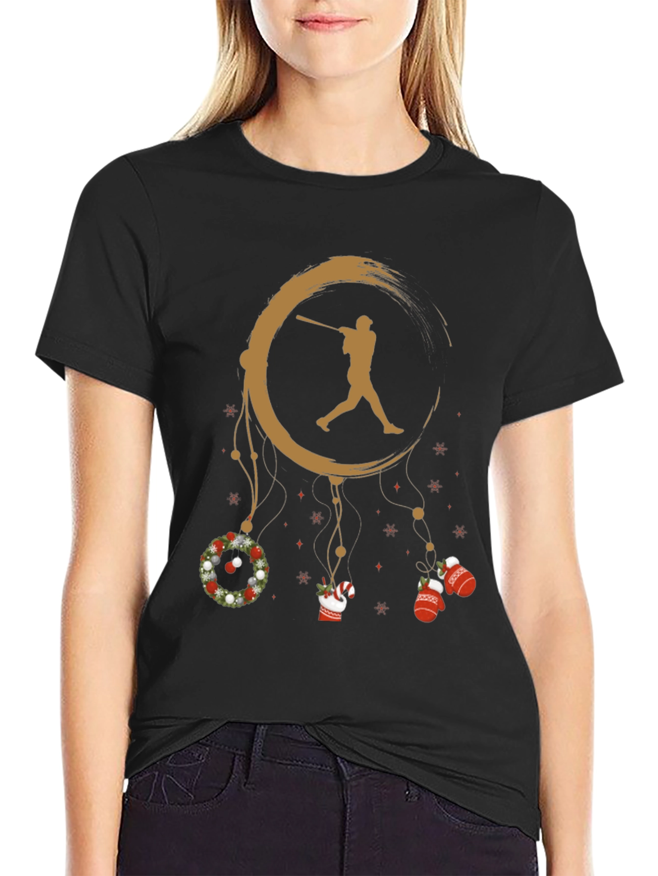 Baseball Christmas Dreamcatcher T-Shirt