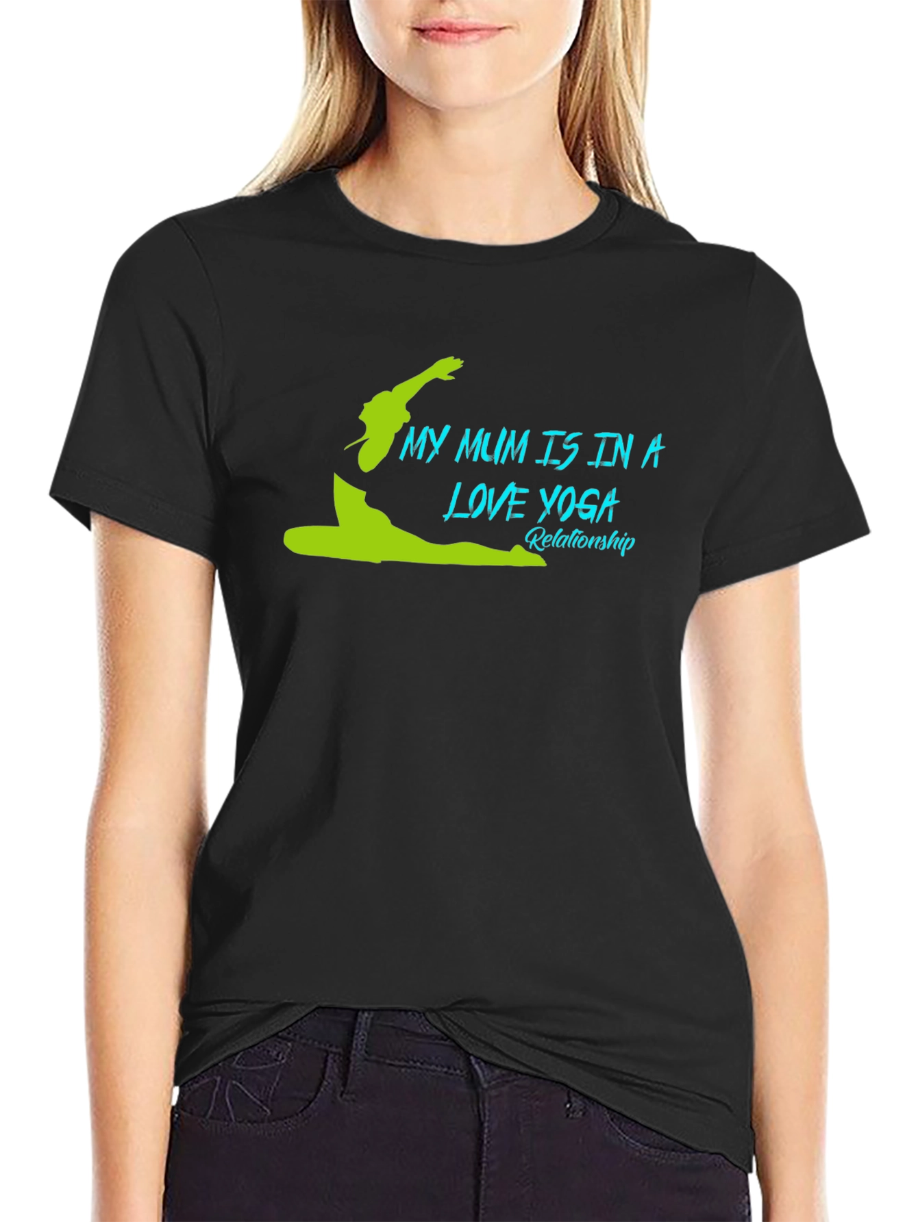 Yoga Mum Black T-Shirt