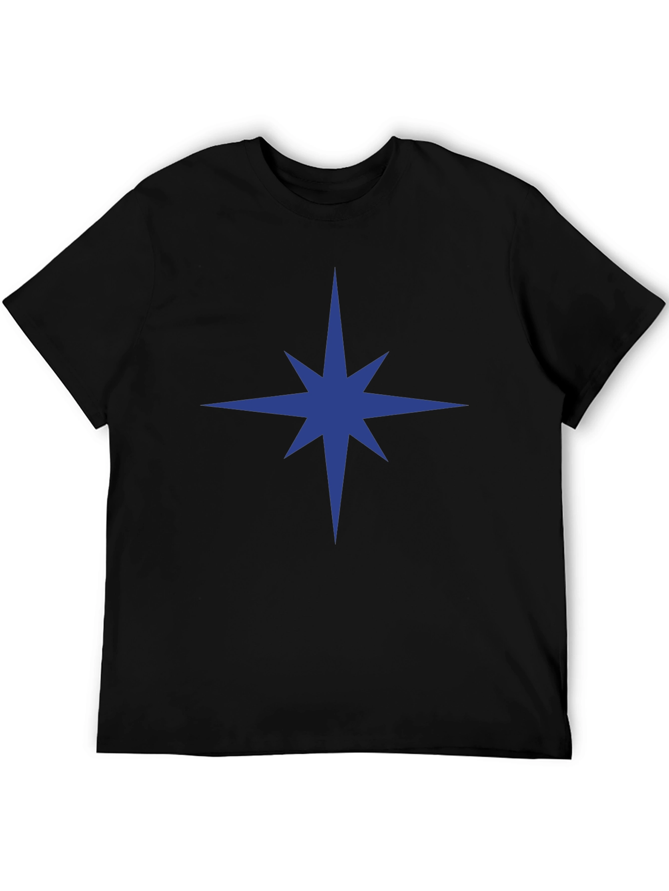 Star Graphic Black T-Shirt - Mens Casual Tee