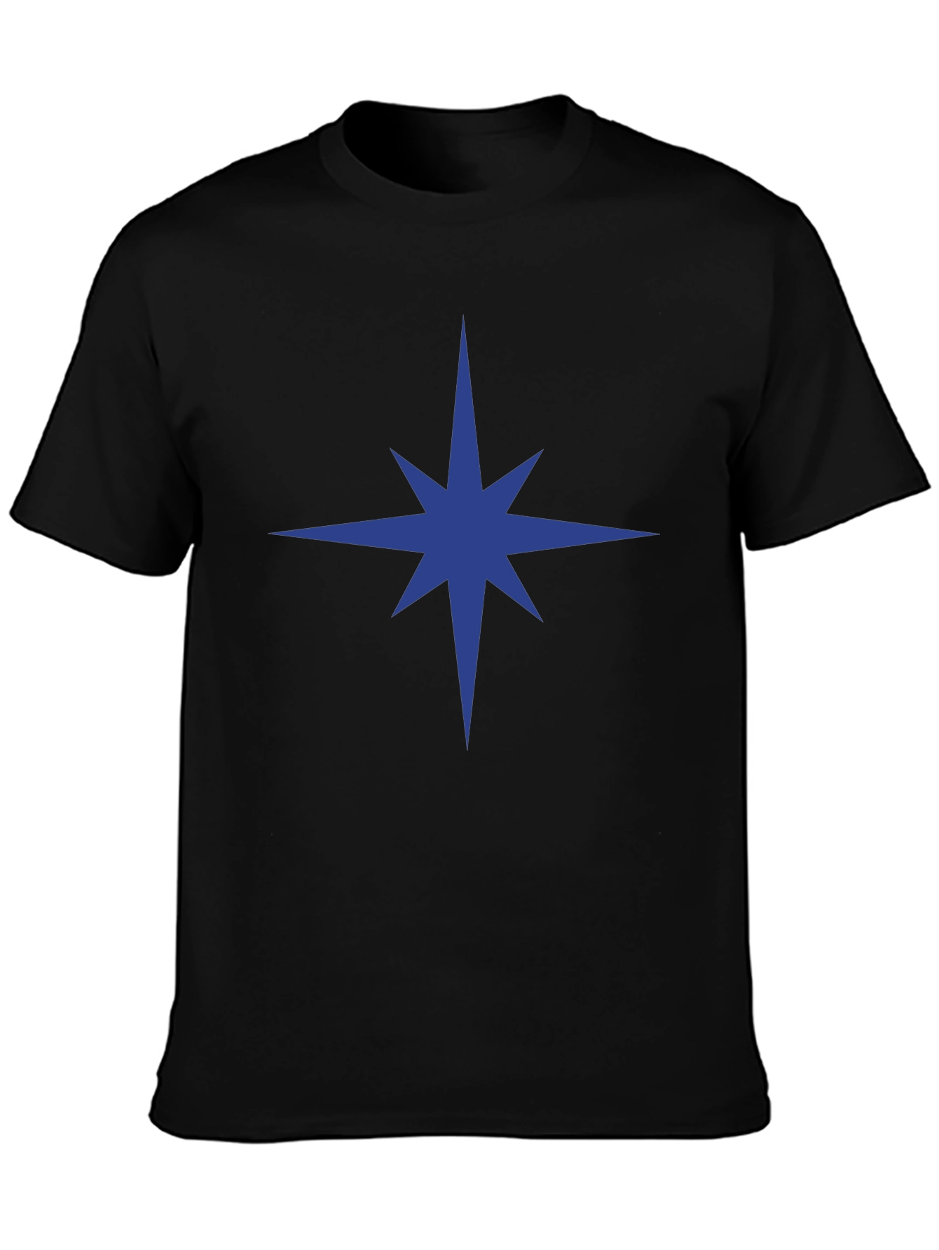 Star Graphic Black T-Shirt - Mens Casual Tee
