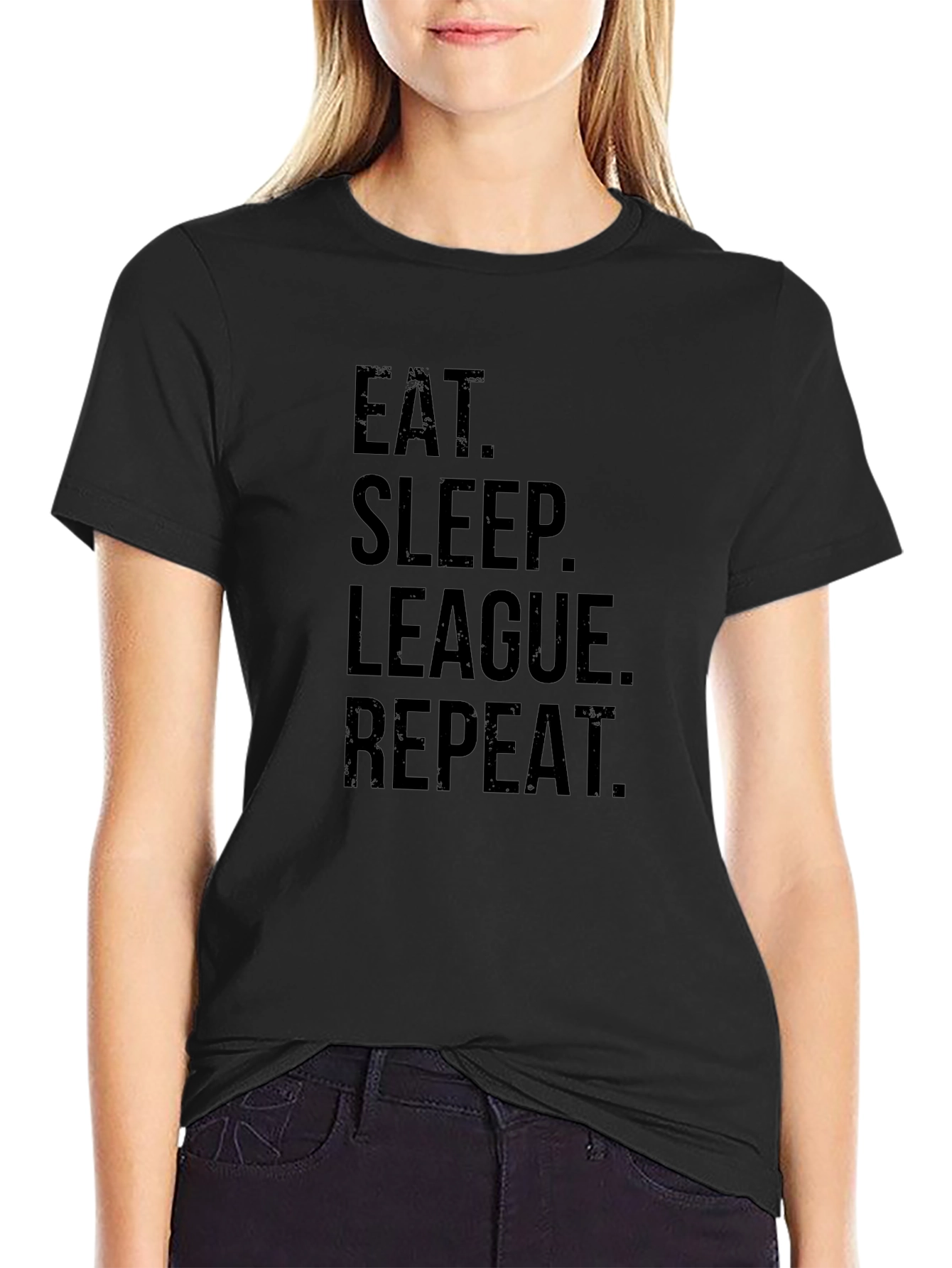 Eat Sleep League Repeat T-Shirt