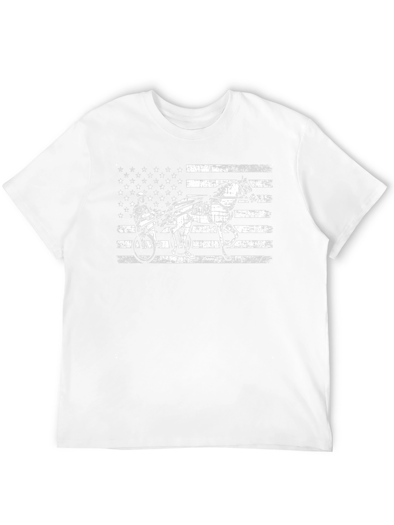 American Flag Harness Racing T-Shirt