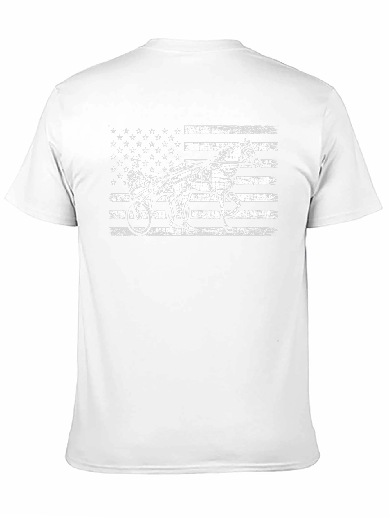 American Flag Harness Racing T-Shirt