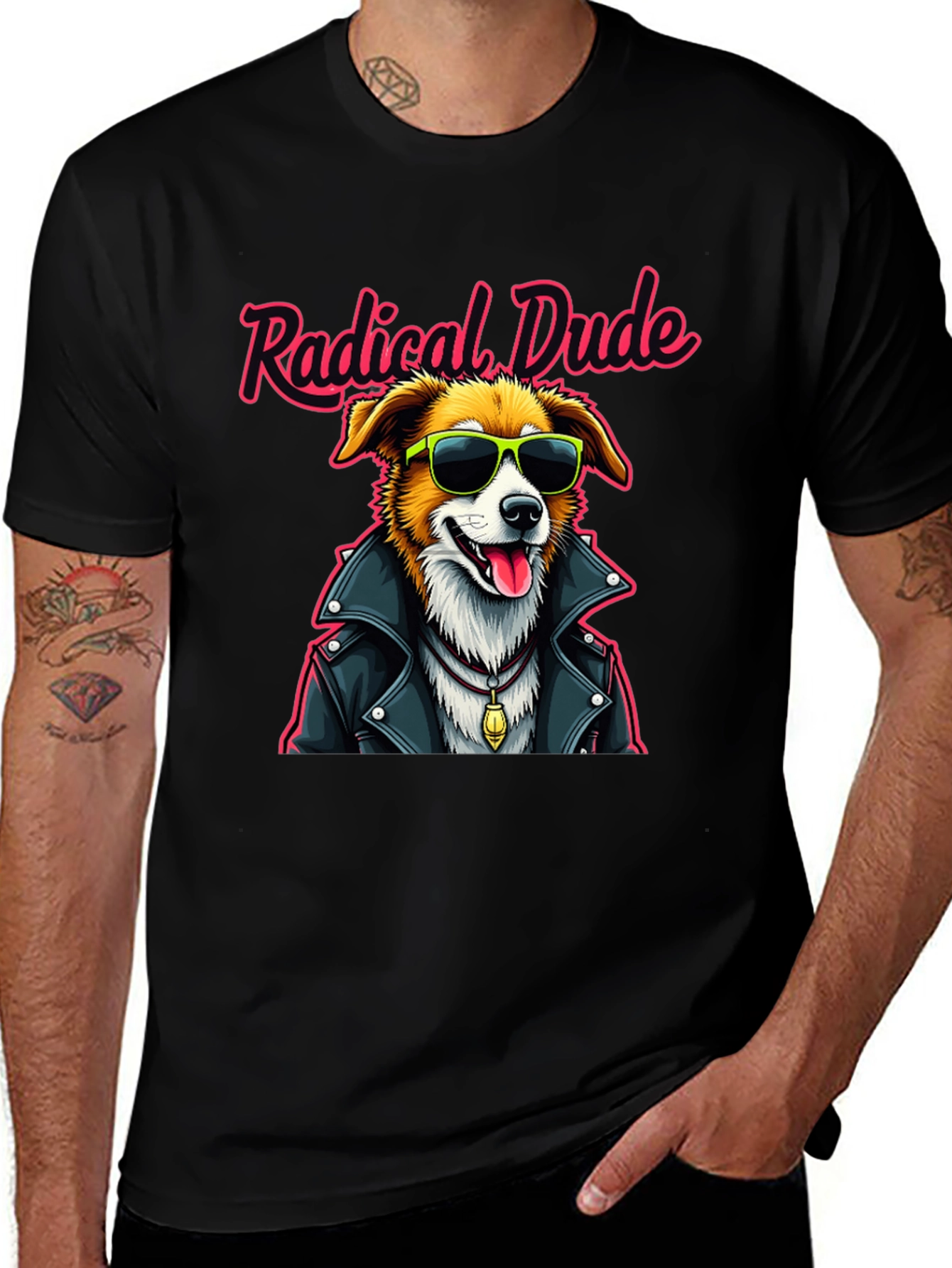 Radical Dude Dog Graphic T-Shirt