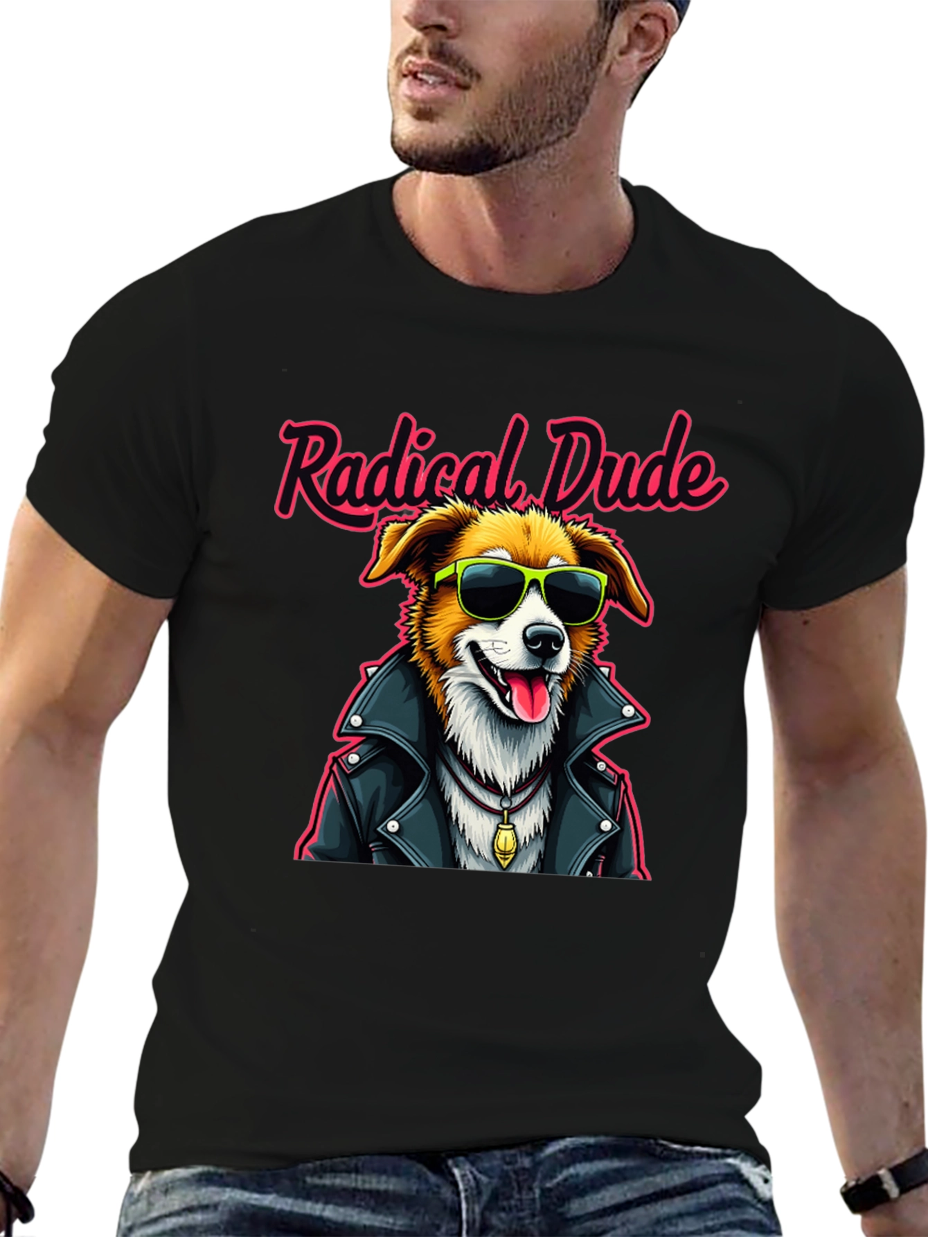 Radical Dude Dog Graphic T-Shirt