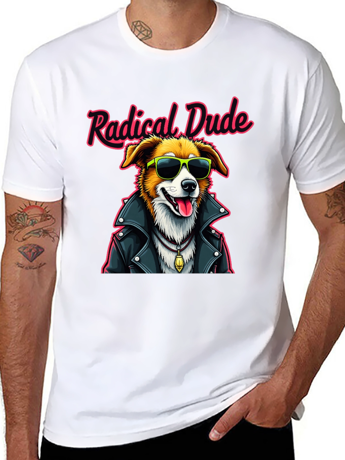 Radical Dude Dog Graphic T-Shirt