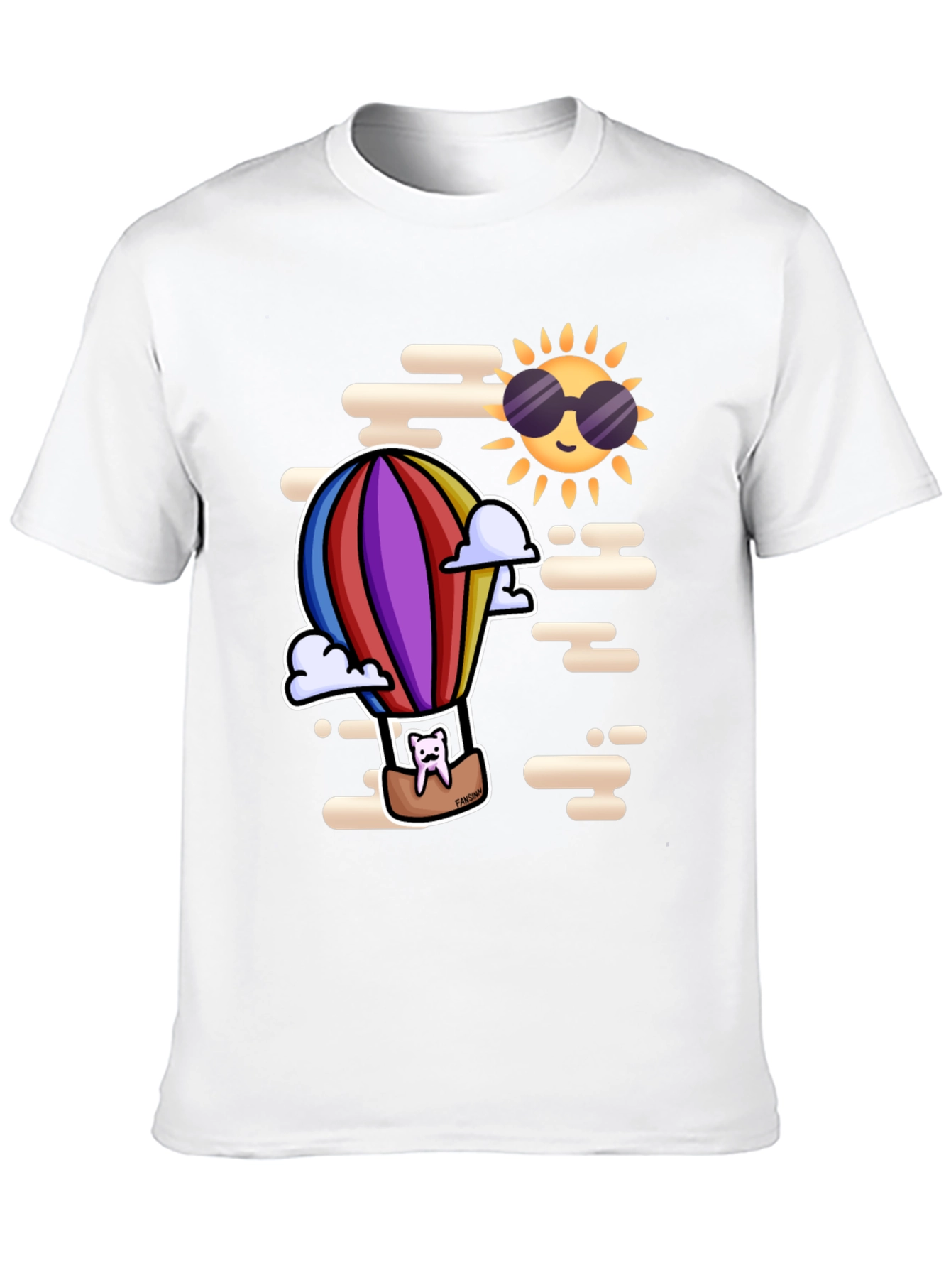 Tooth Hot Air Balloon Black T-Shirt