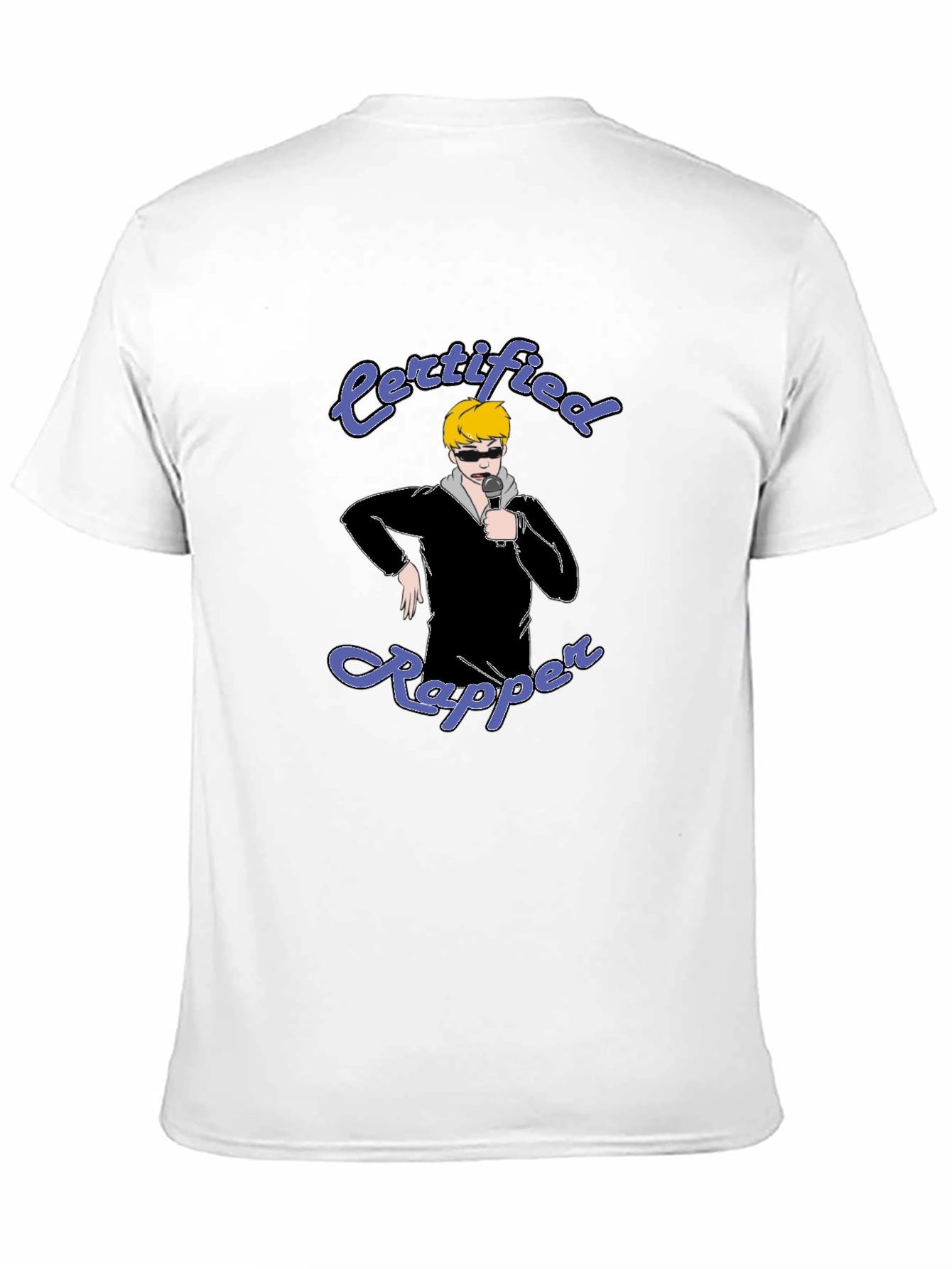 Certified Rapper Graphic Tee - Black Cotton T-Shirt