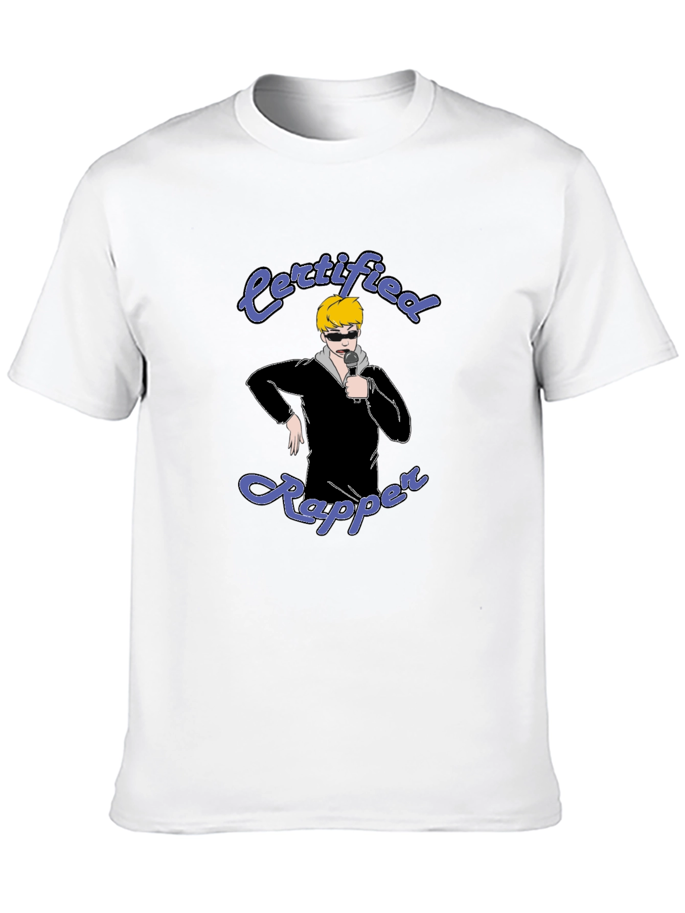Certified Rapper Graphic Tee - Black Cotton T-Shirt