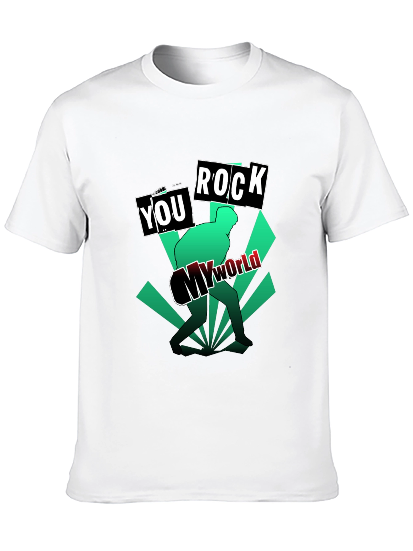 You Rock My World Black Graphic Tee