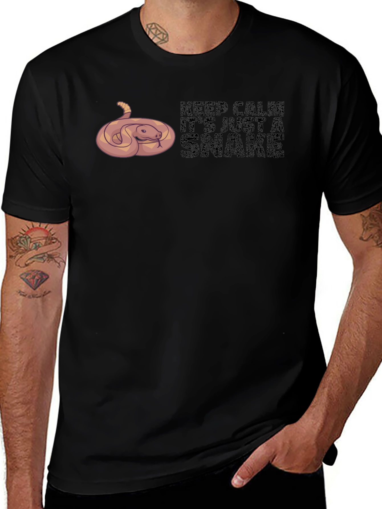 Keep Calm Its Just A Snake Tee