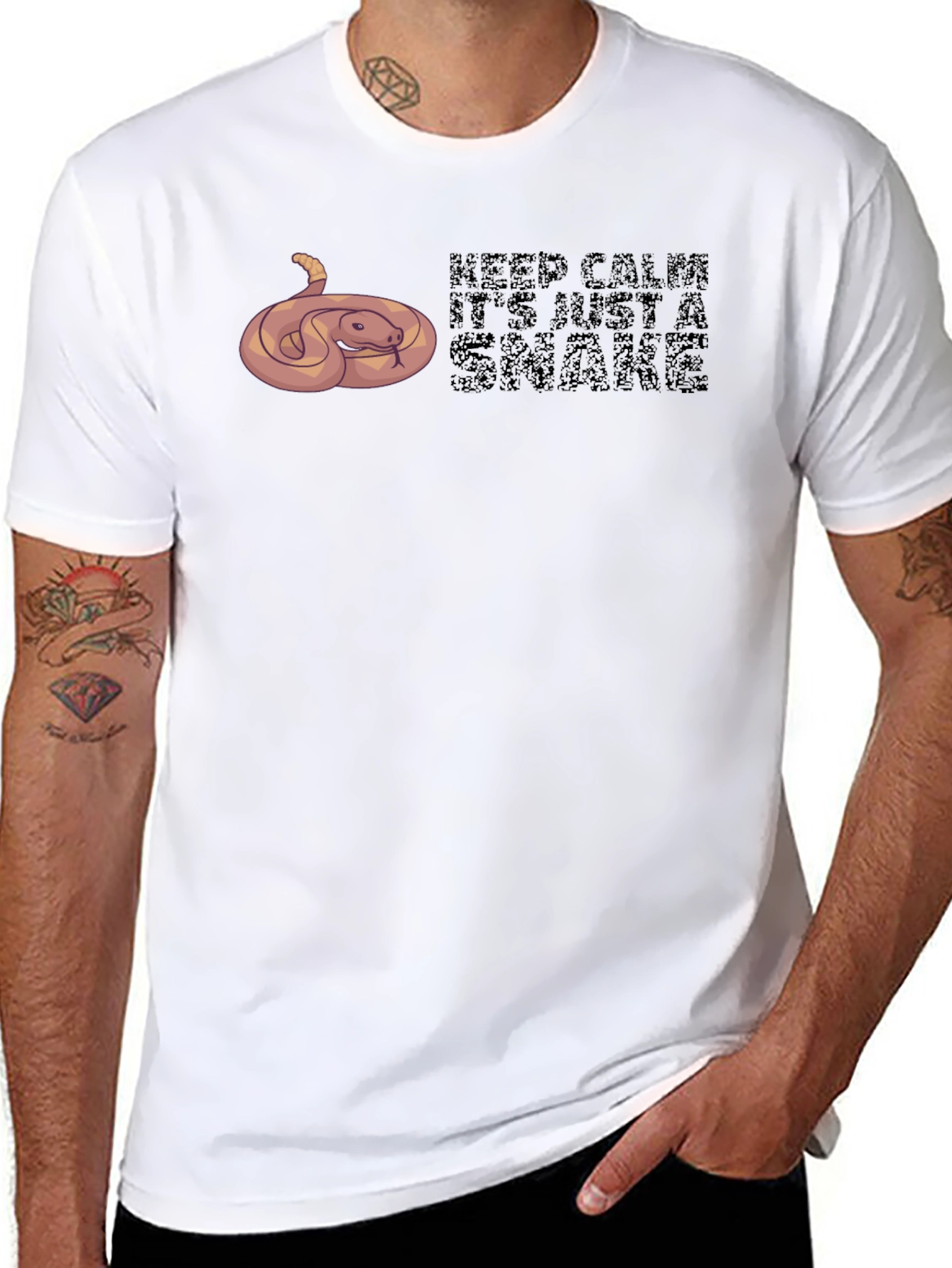 Keep Calm Its Just A Snake Tee