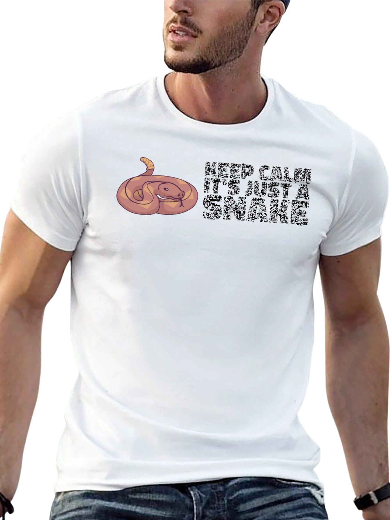 Keep Calm Its Just A Snake Tee