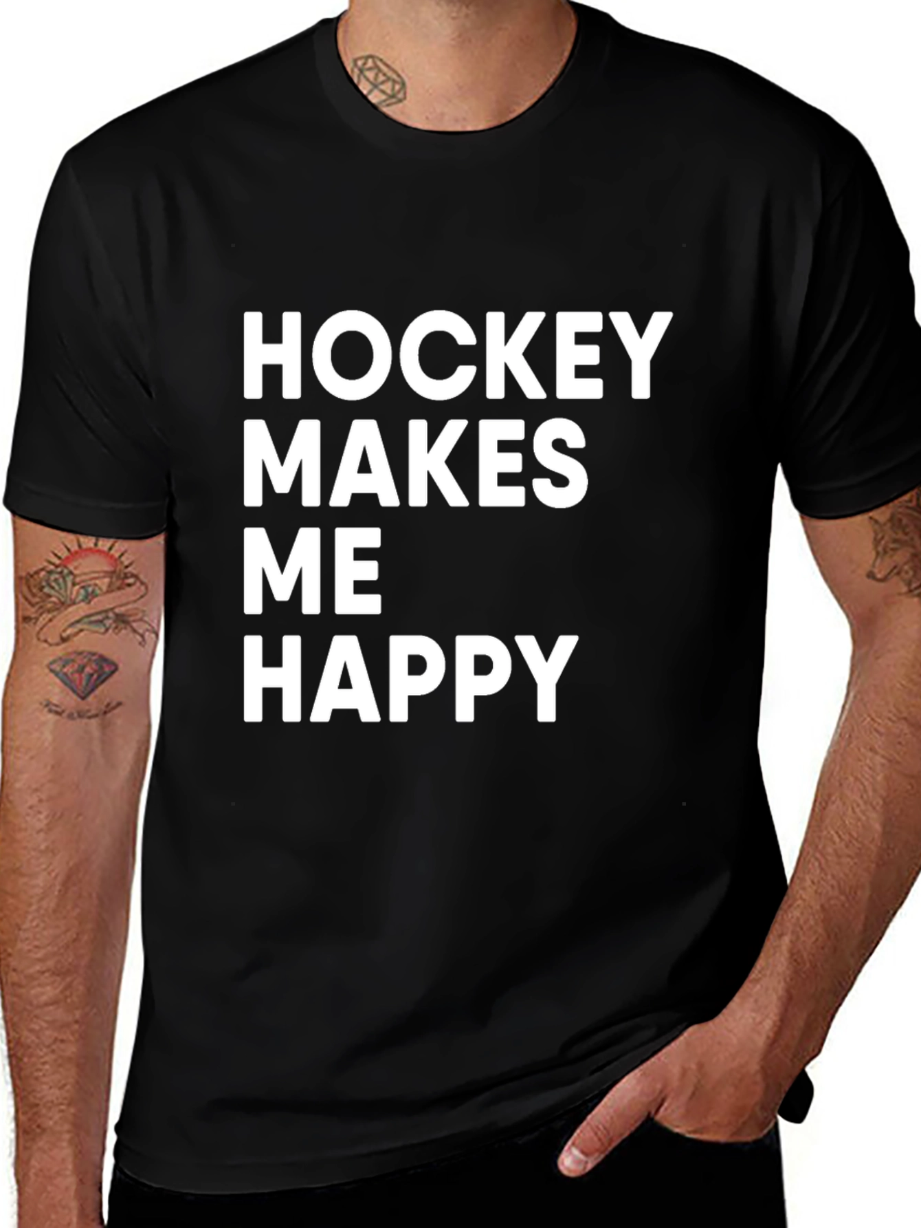 Hockey Makes Me Happy T-Shirt
