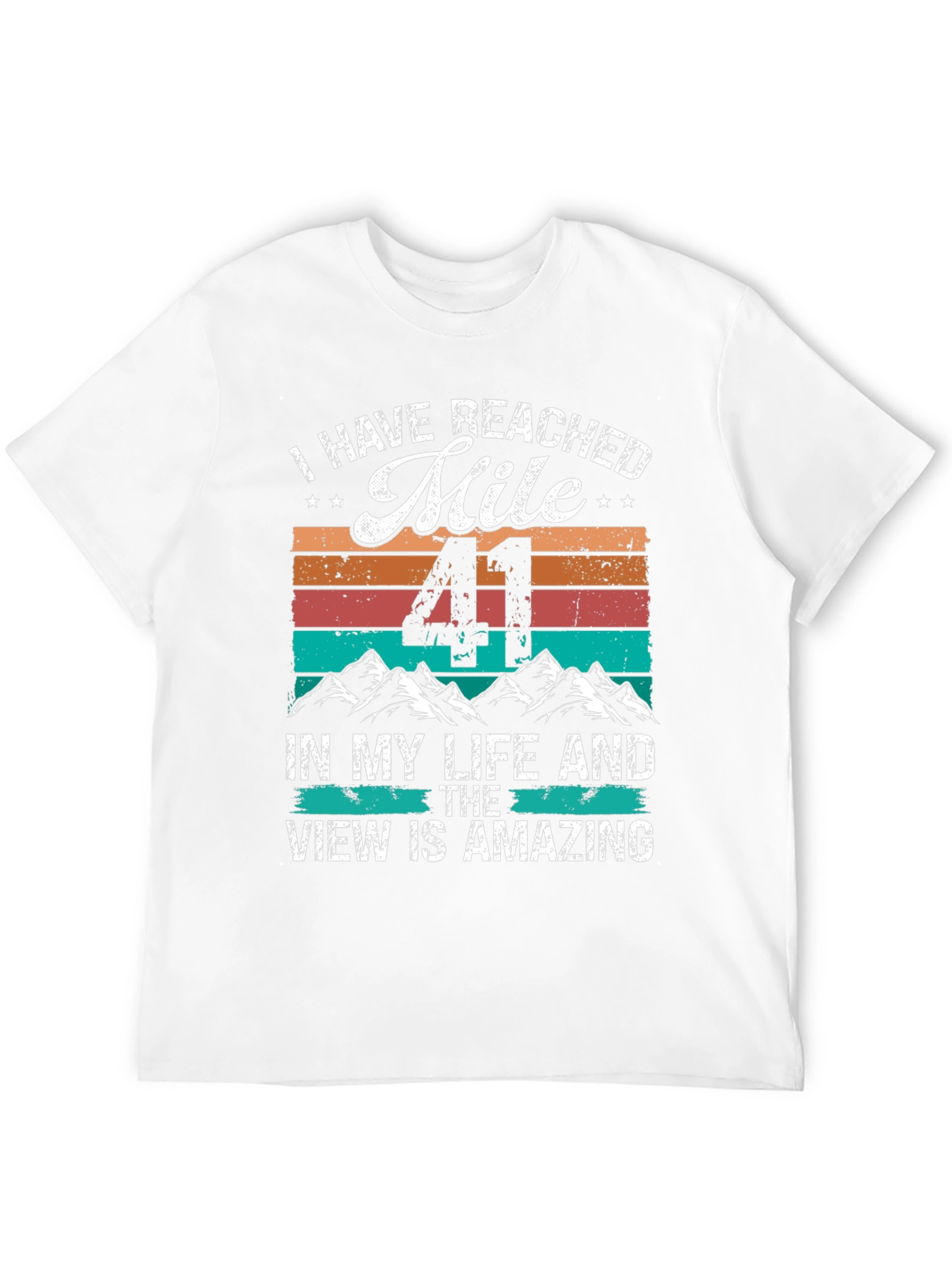Reached Mile 41 Black T-Shirt