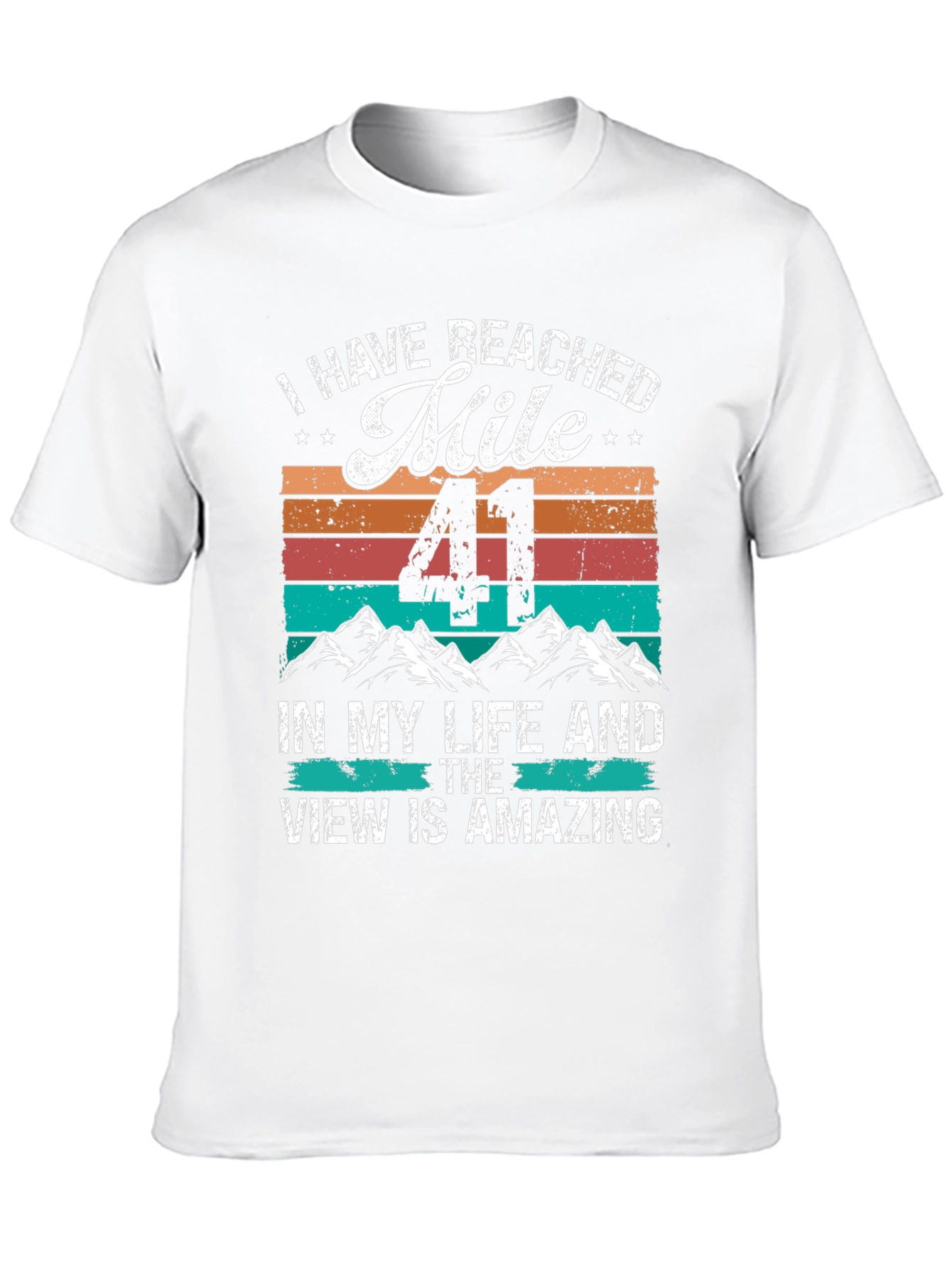 Reached Mile 41 Black T-Shirt