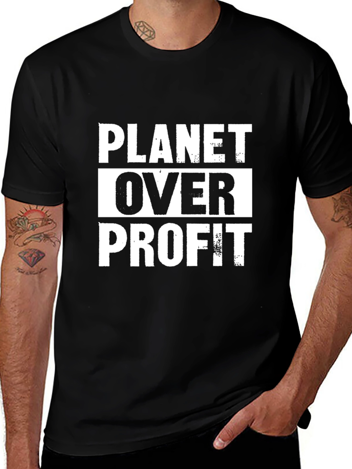 Planet Over Profit Graphic Tee