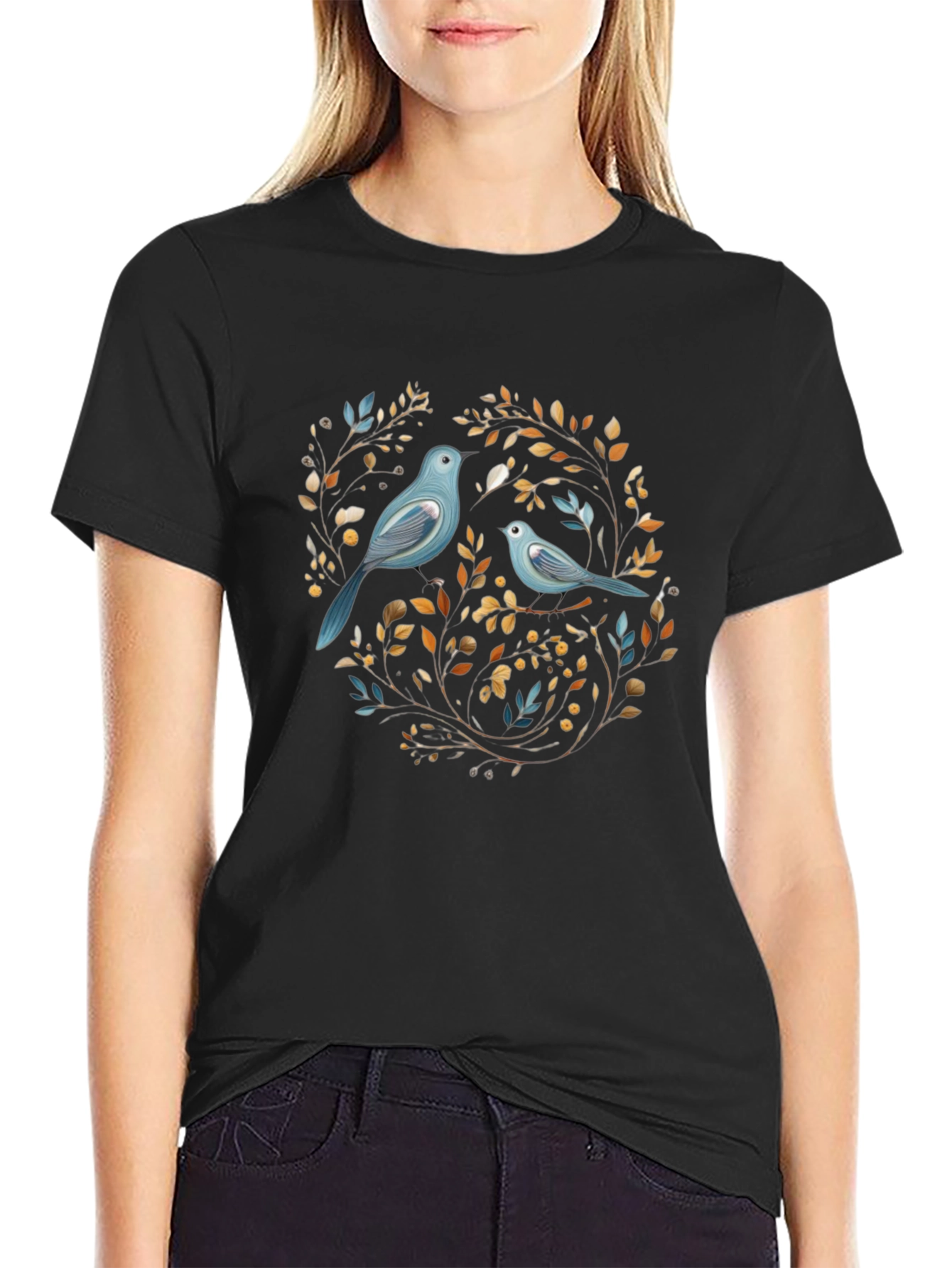 Birds & Branches Graphic Tee - Stylish Comfort
