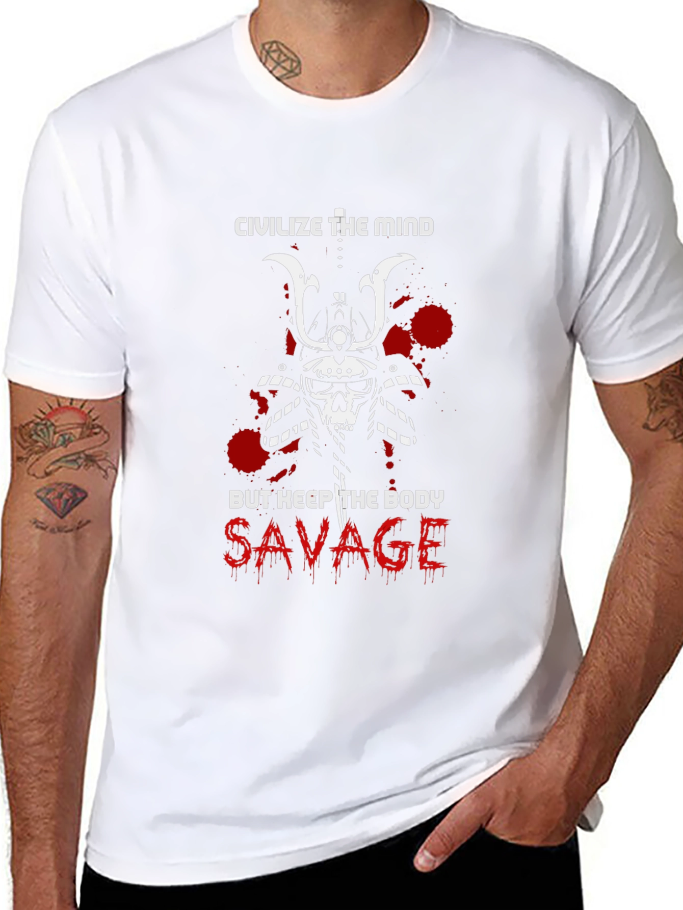 Civilize the Mind Savage Body T-Shirt