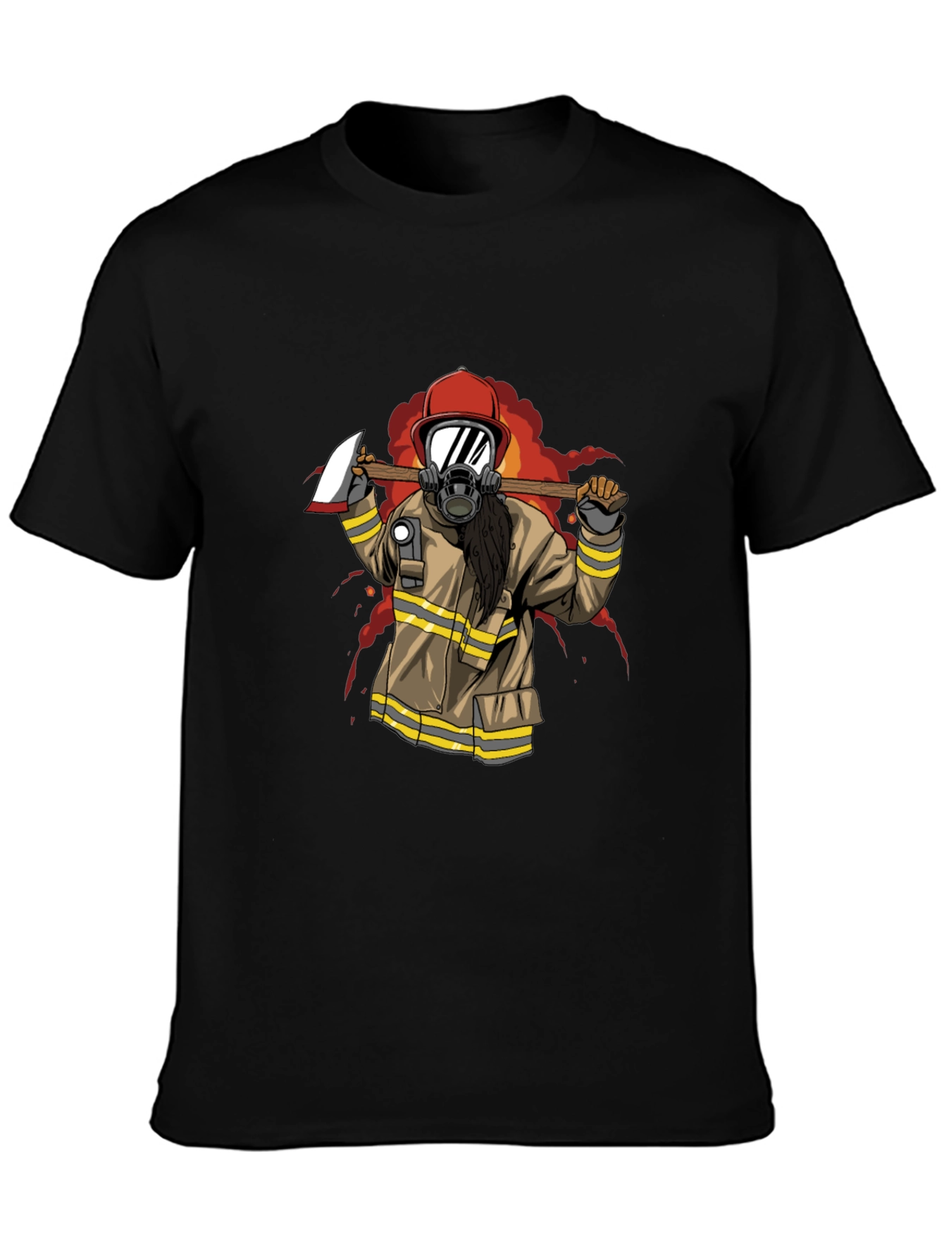 Firefighter Axe Graphic T-Shirt