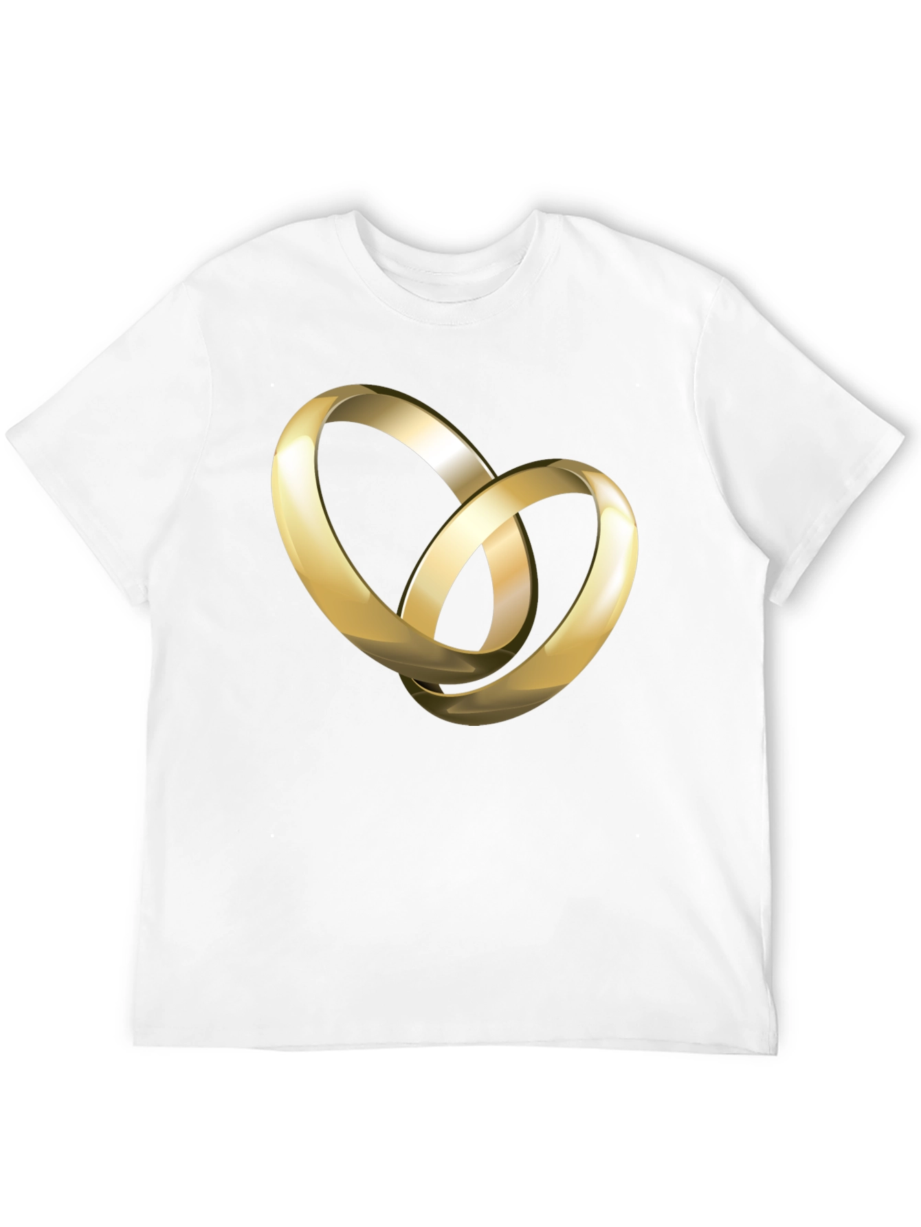 Golden Rings Graphic Black T-Shirt