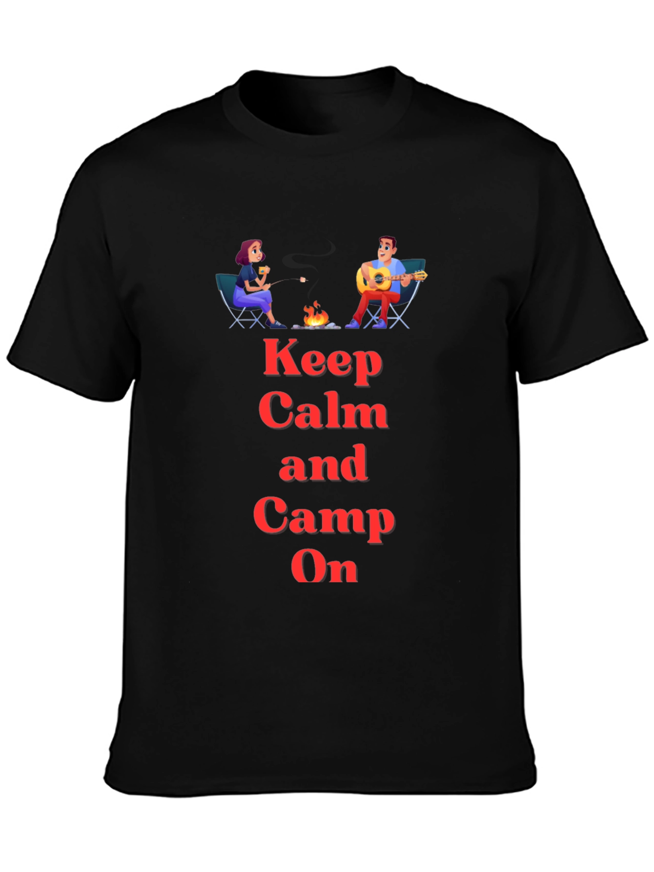Keep Calm and Camp On Graphic T-Shirt