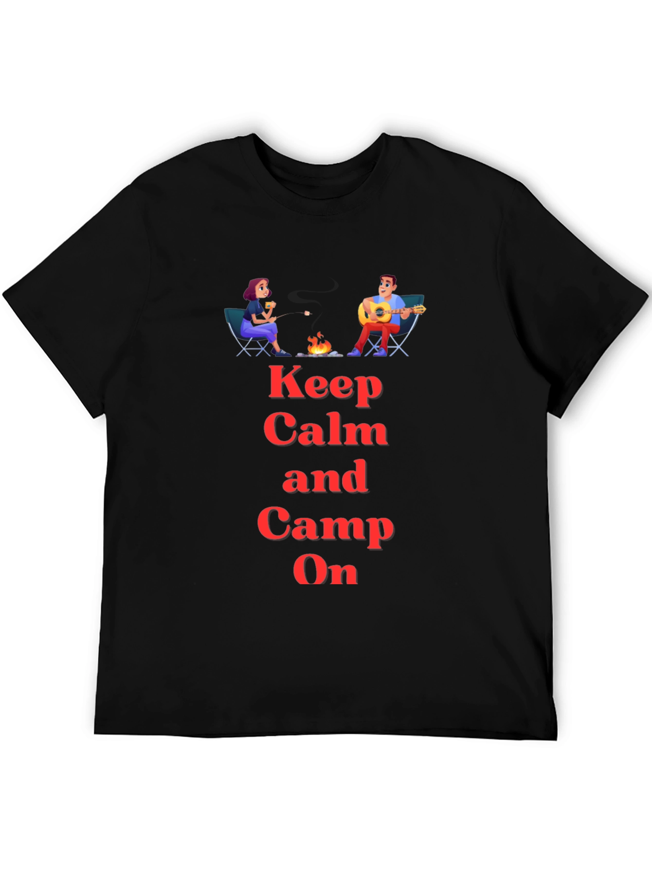 Keep Calm and Camp On Graphic T-Shirt