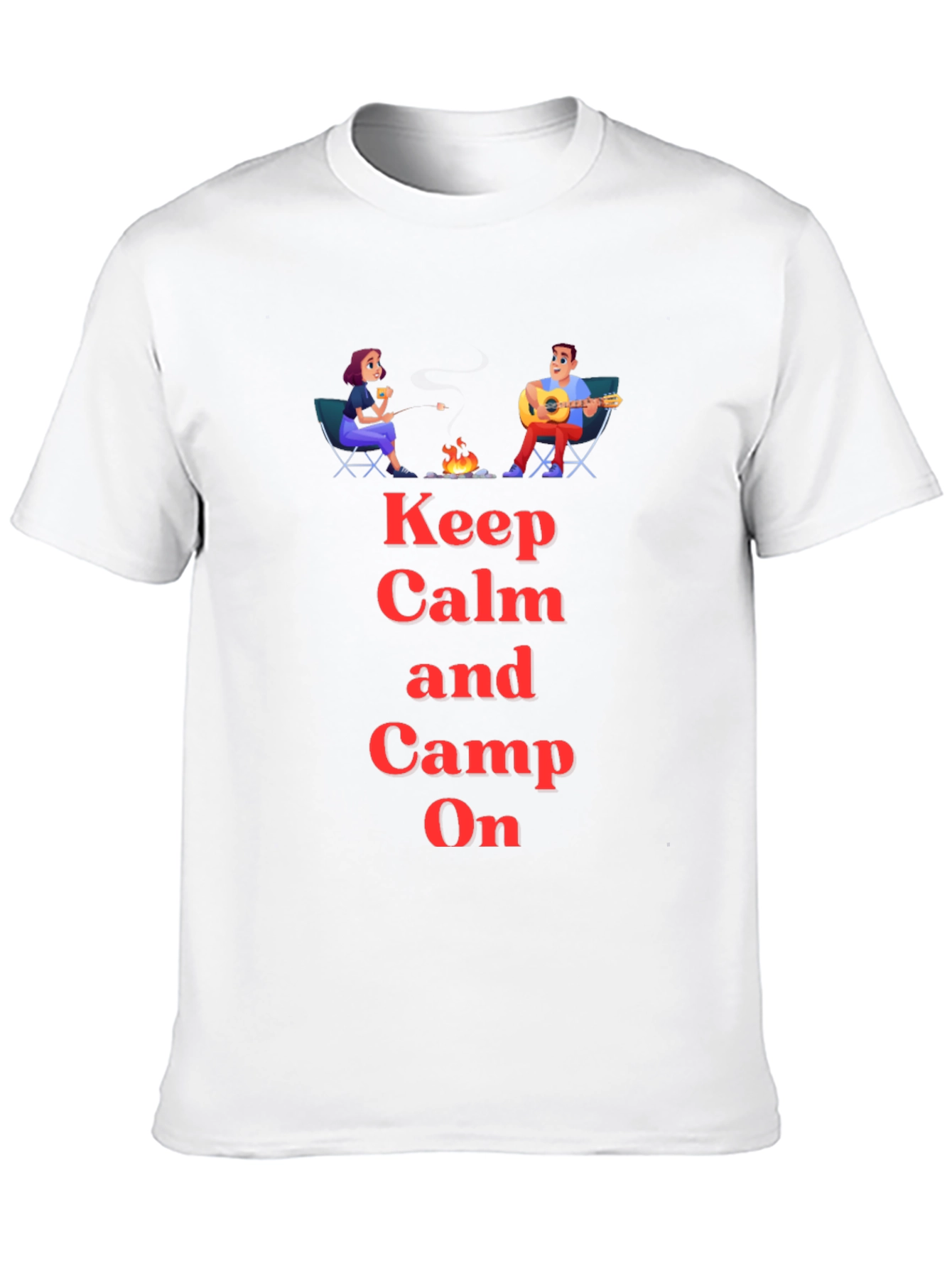 Keep Calm and Camp On Graphic T-Shirt