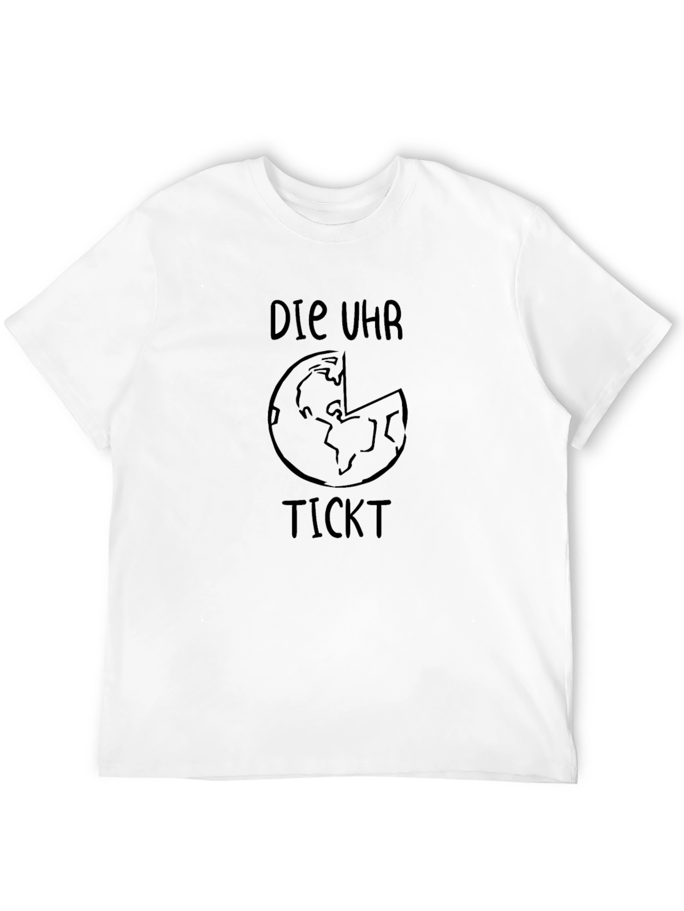 Die Uhr Tickt Graphic Tee - Black