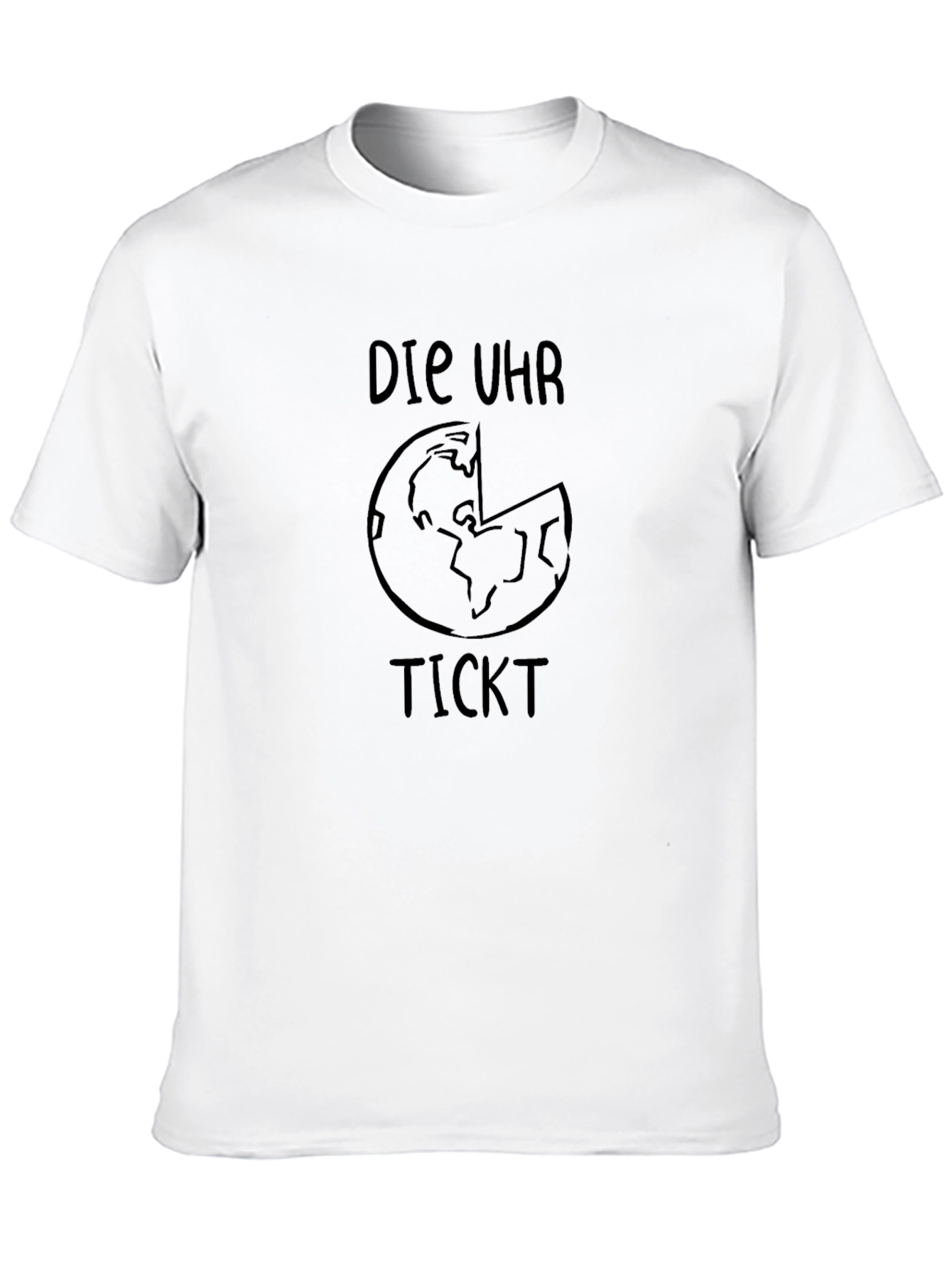 Die Uhr Tickt Graphic Tee - Black