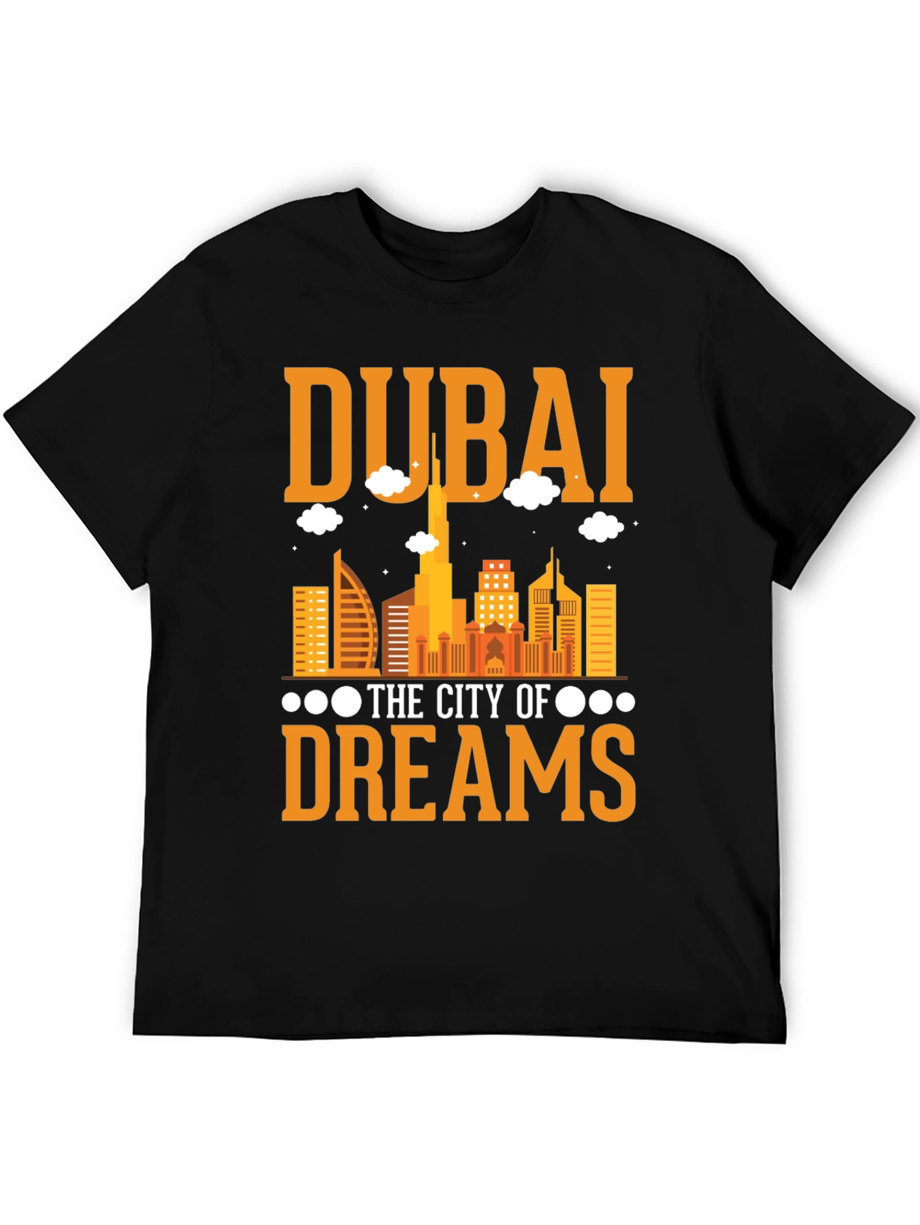 Dubai City of Dreams Graphic Tee - Black