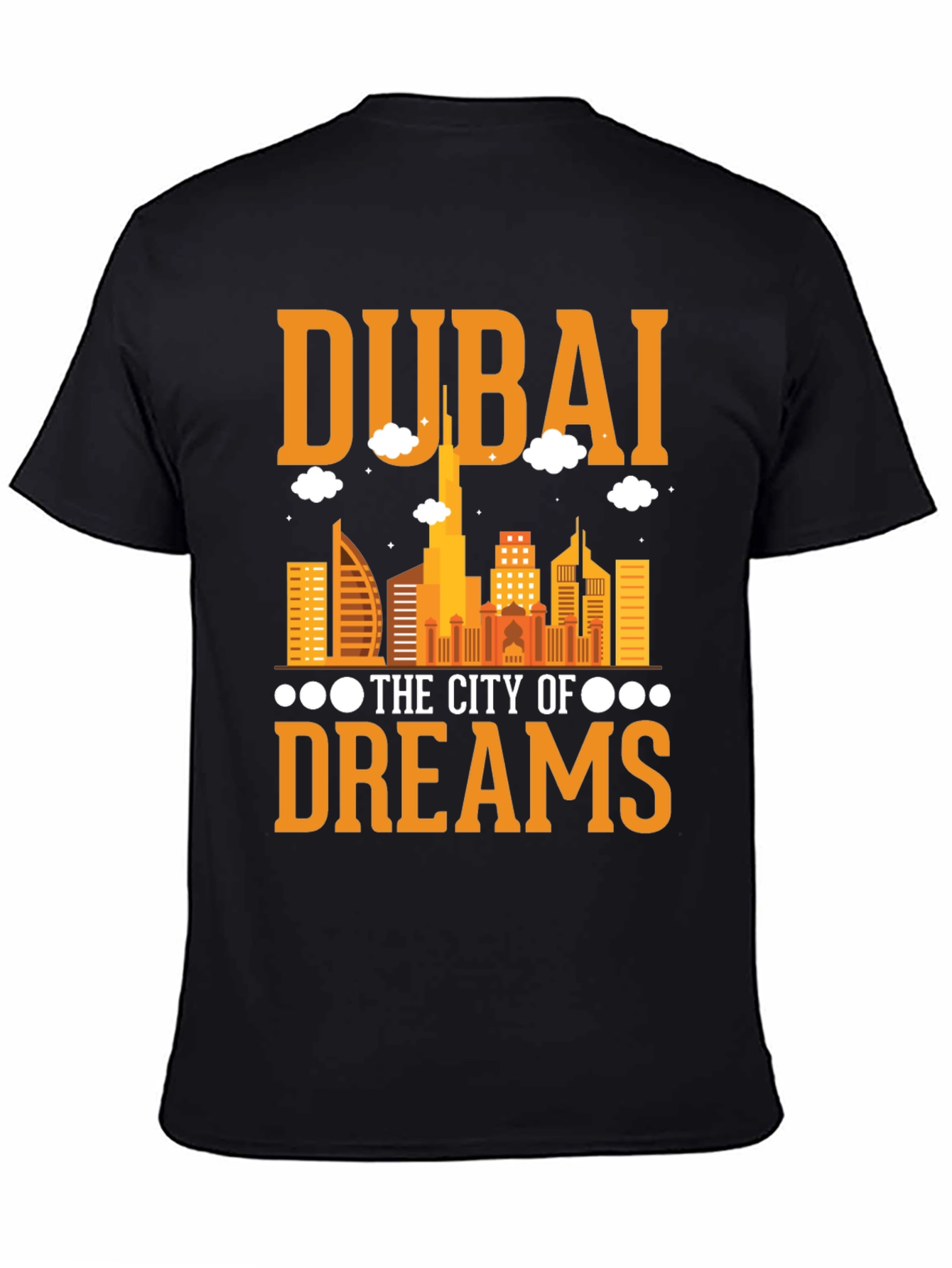 Dubai City of Dreams Graphic Tee - Black