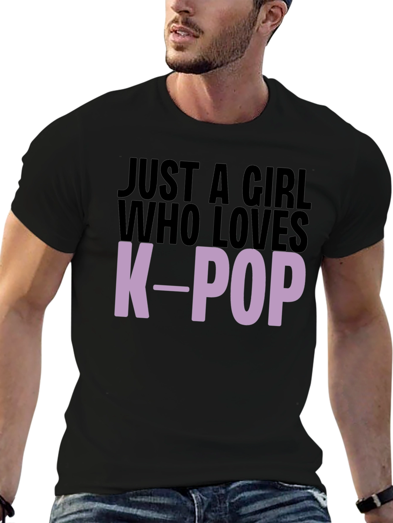 Just A Girl Who Loves K-Pop Graphic Tee