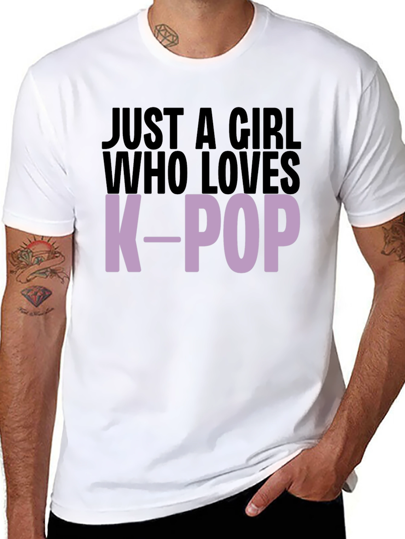 Just A Girl Who Loves K-Pop Graphic Tee