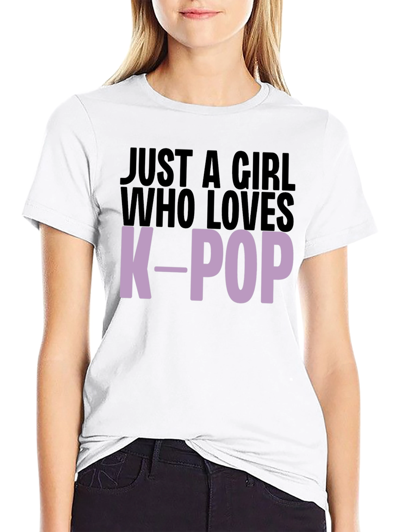 Just A Girl Who Loves K-Pop Graphic Tee