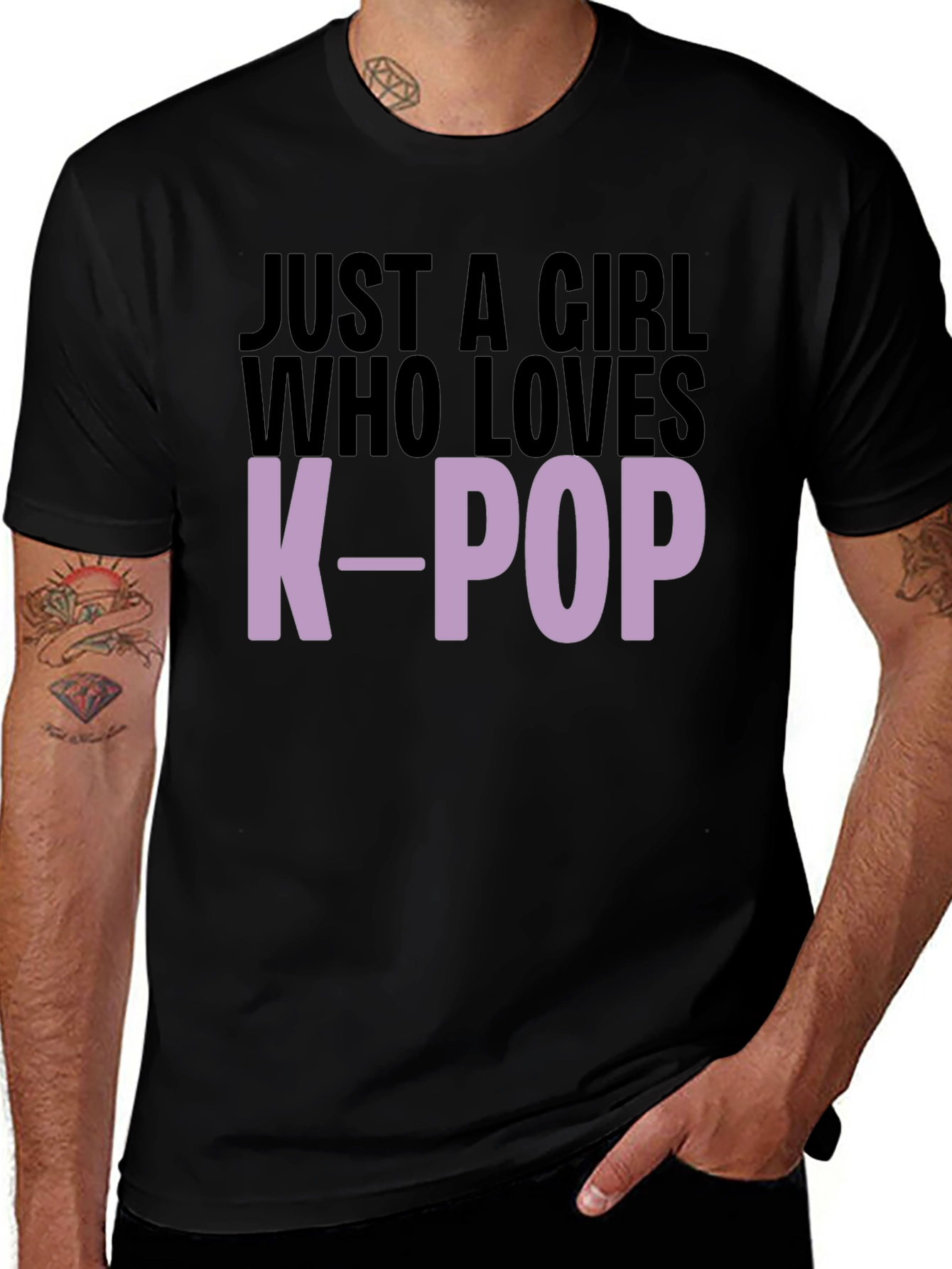 Just A Girl Who Loves K-Pop Graphic Tee