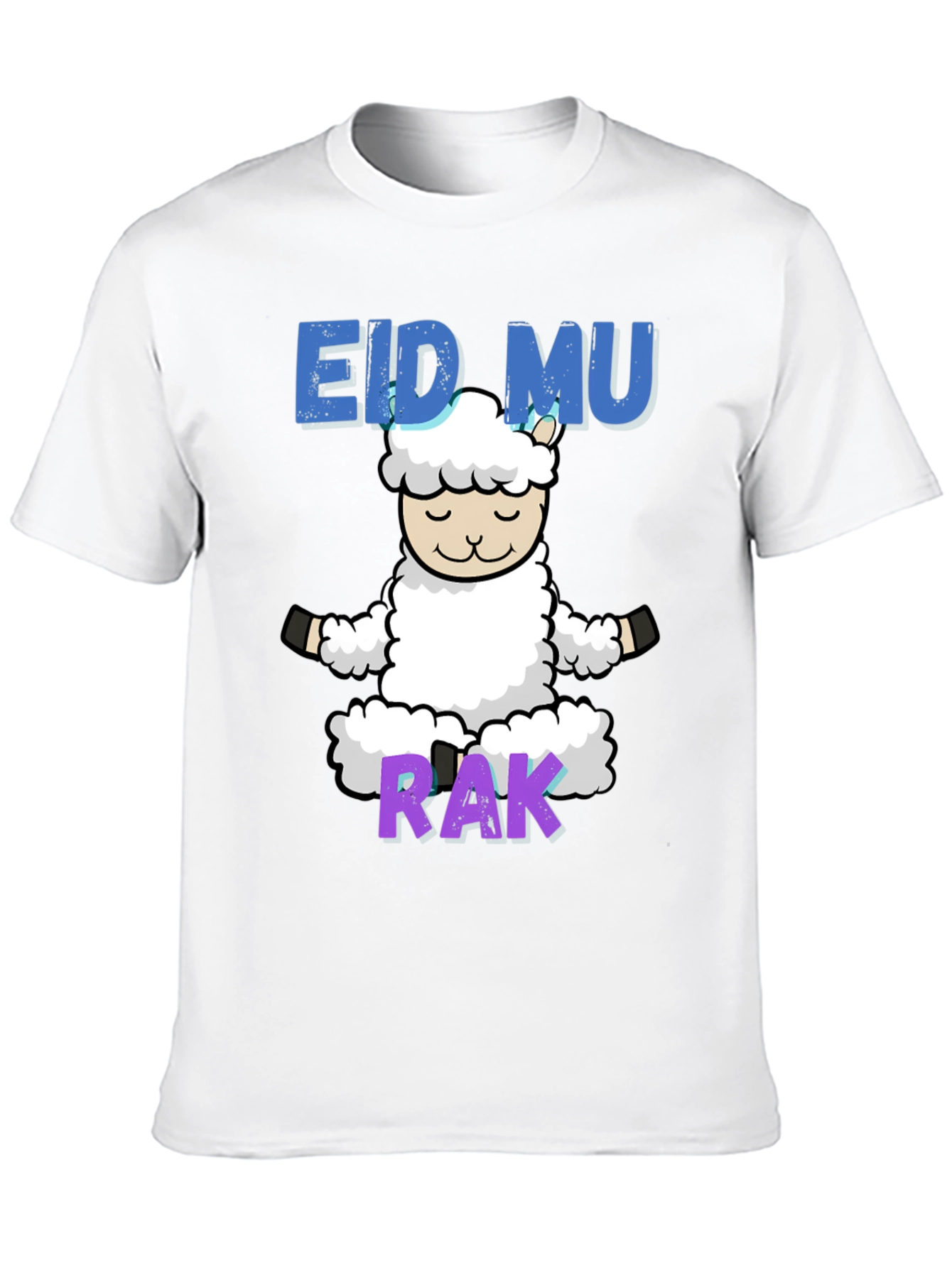 Eid Mubarak Yoga Lamb T-Shirt