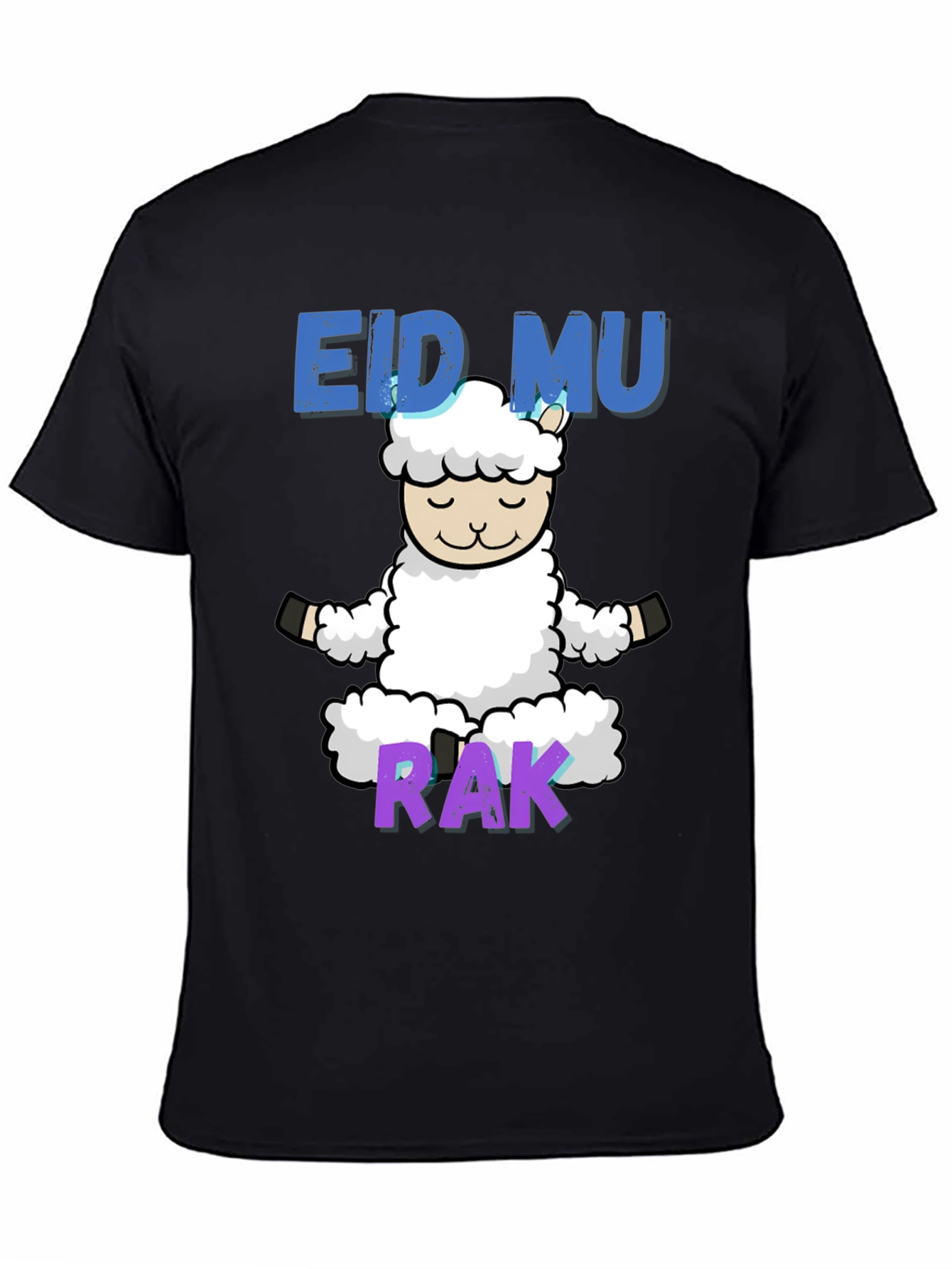Eid Mubarak Yoga Lamb T-Shirt