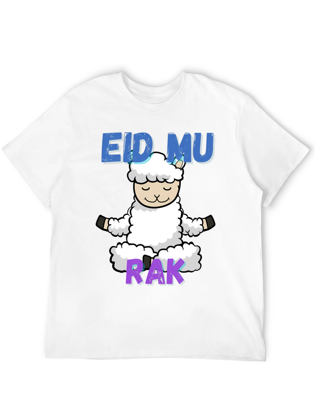 Eid Mubarak Yoga Lamb T-Shirt