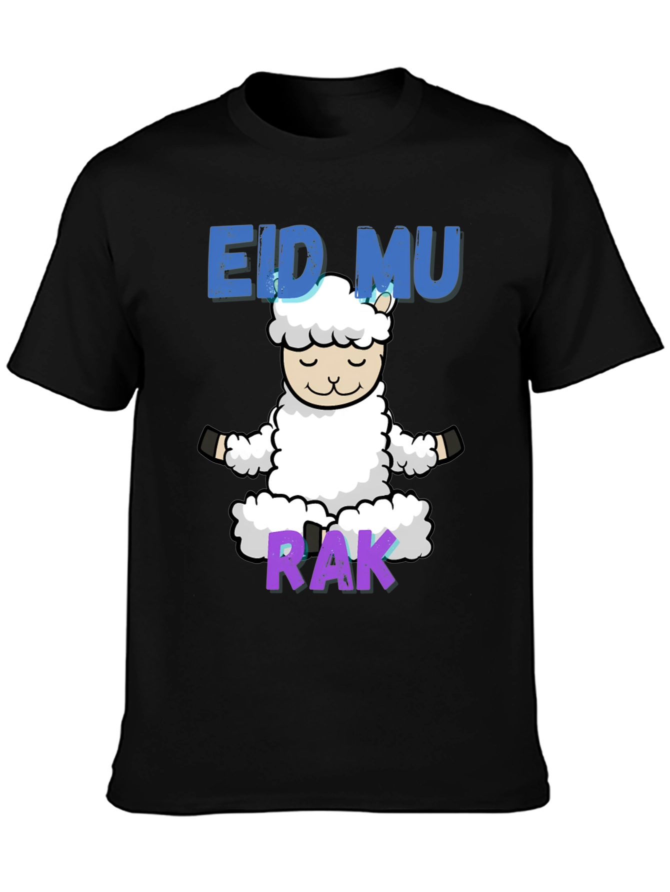 Eid Mubarak Yoga Lamb T-Shirt