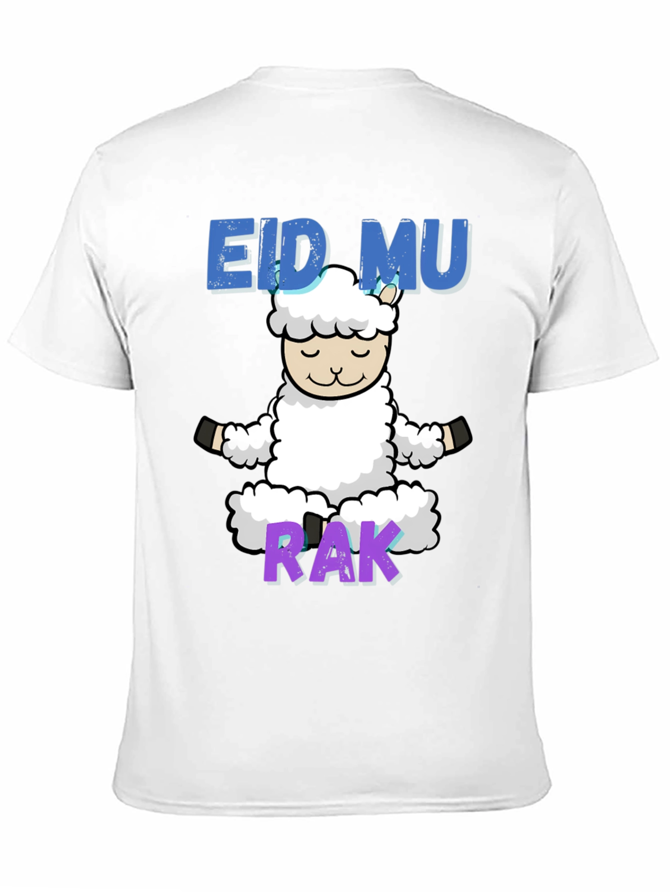 Eid Mubarak Yoga Lamb T-Shirt