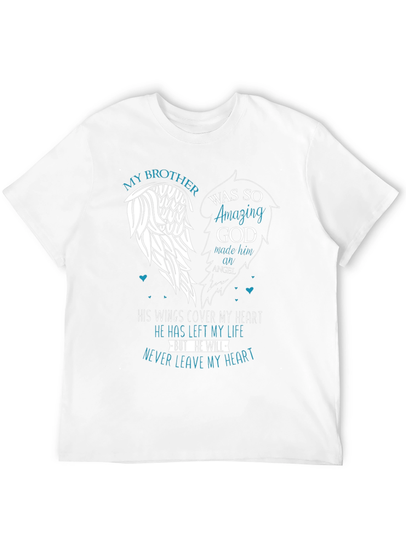 My Brother Angel Wings Memorial T-Shirt